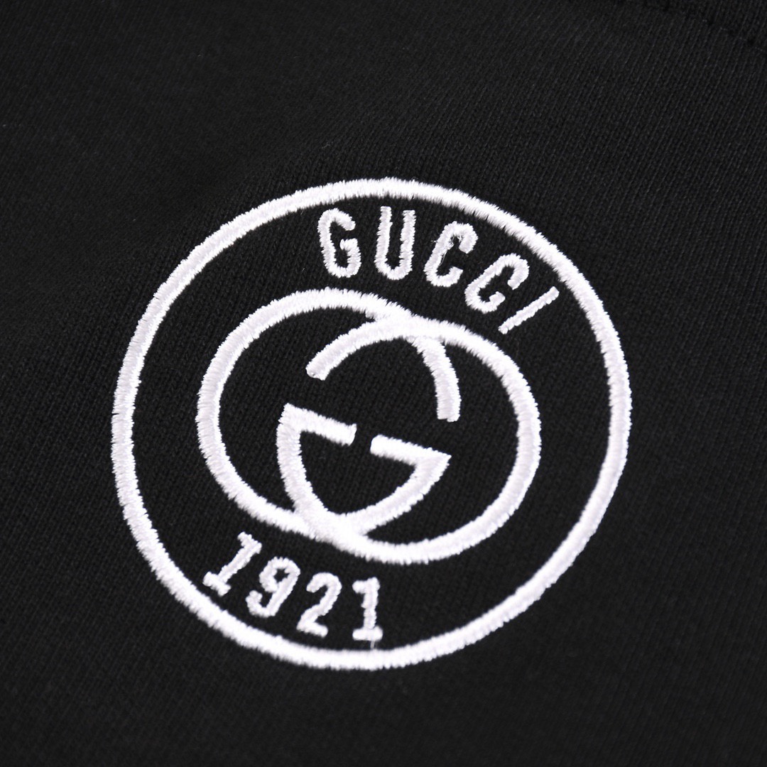 古驰/Gucci 秋冬新品 经典字母刺绣休闲长裤 刺绣字体