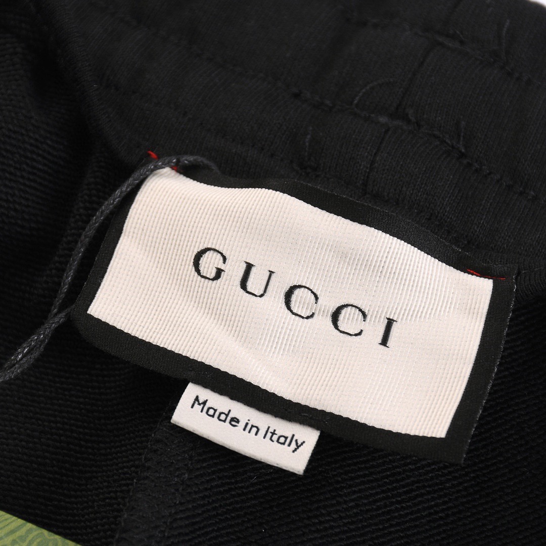 古驰/Gucci 秋冬新品 经典字母刺绣休闲长裤 刺绣字体