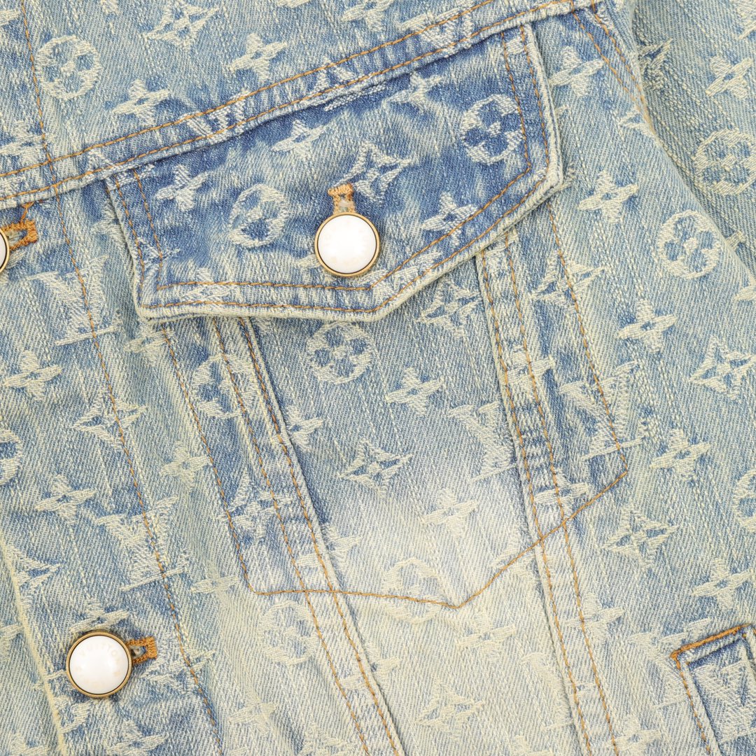 LouisVuitton/路易威登 FA满印老花牛仔外套