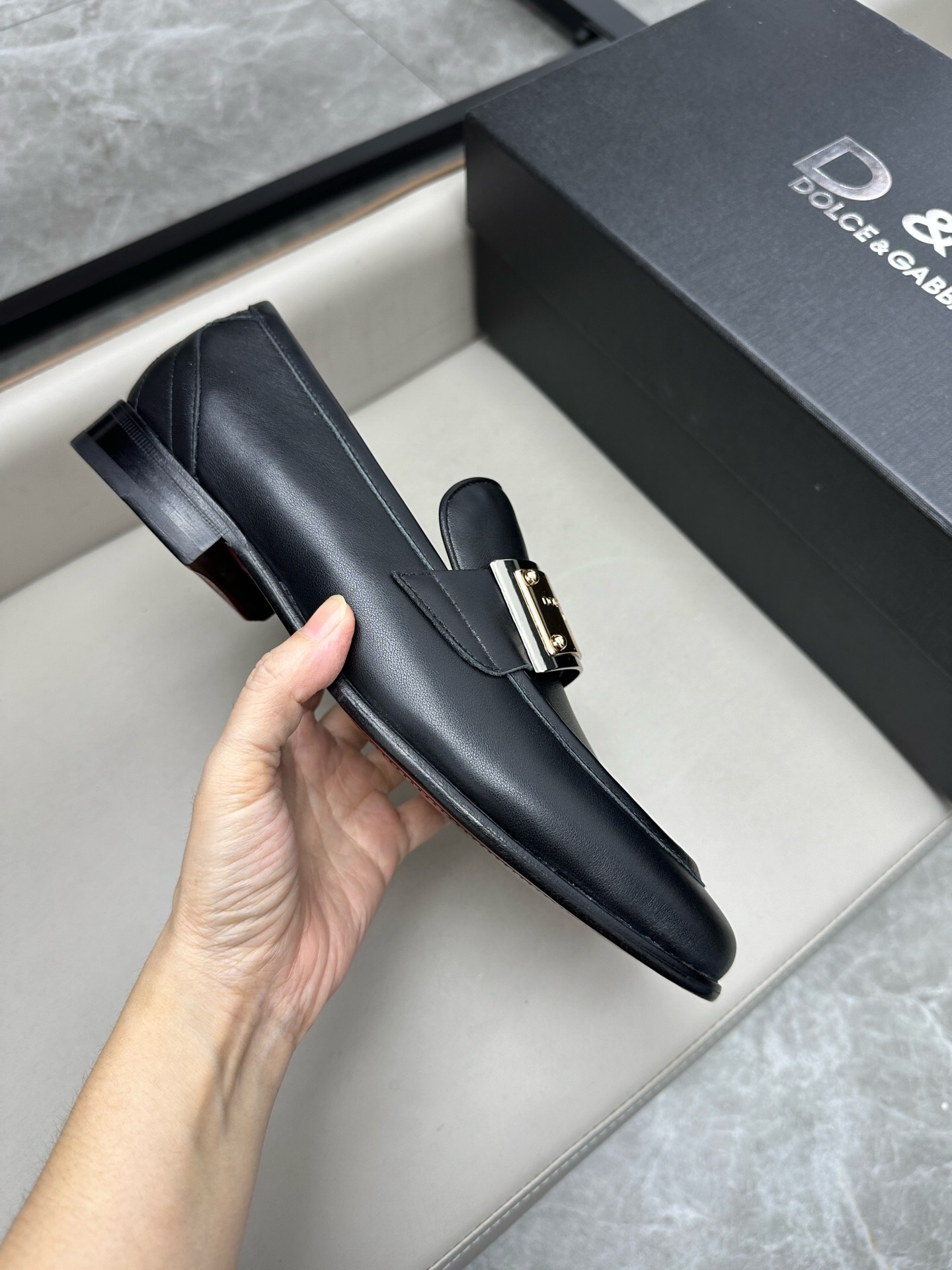 Dolce & Gabbana Haute Couture Classic Luxury Leather Shoe Loafer Shoes 6