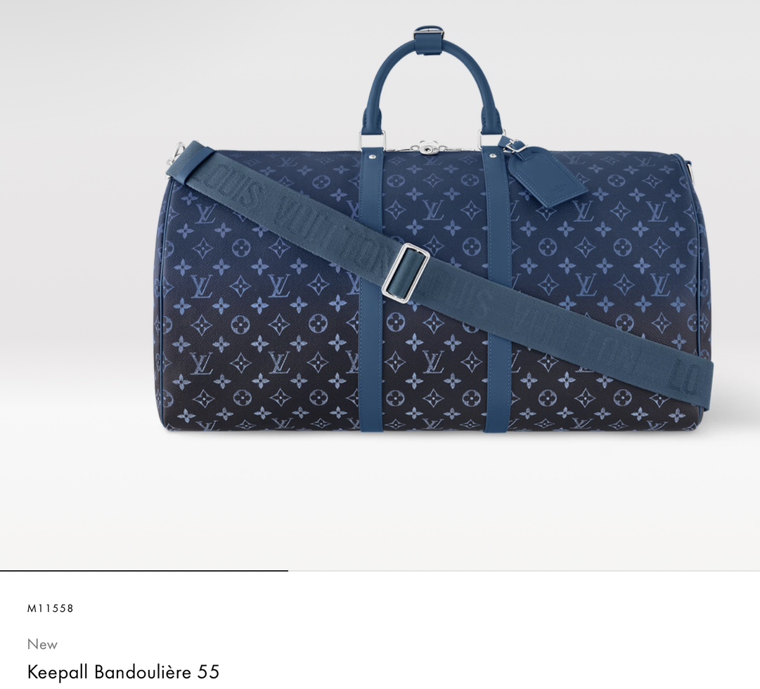 Louis Vuitton LV Keepall Sacs De Voyage Bleu m11558