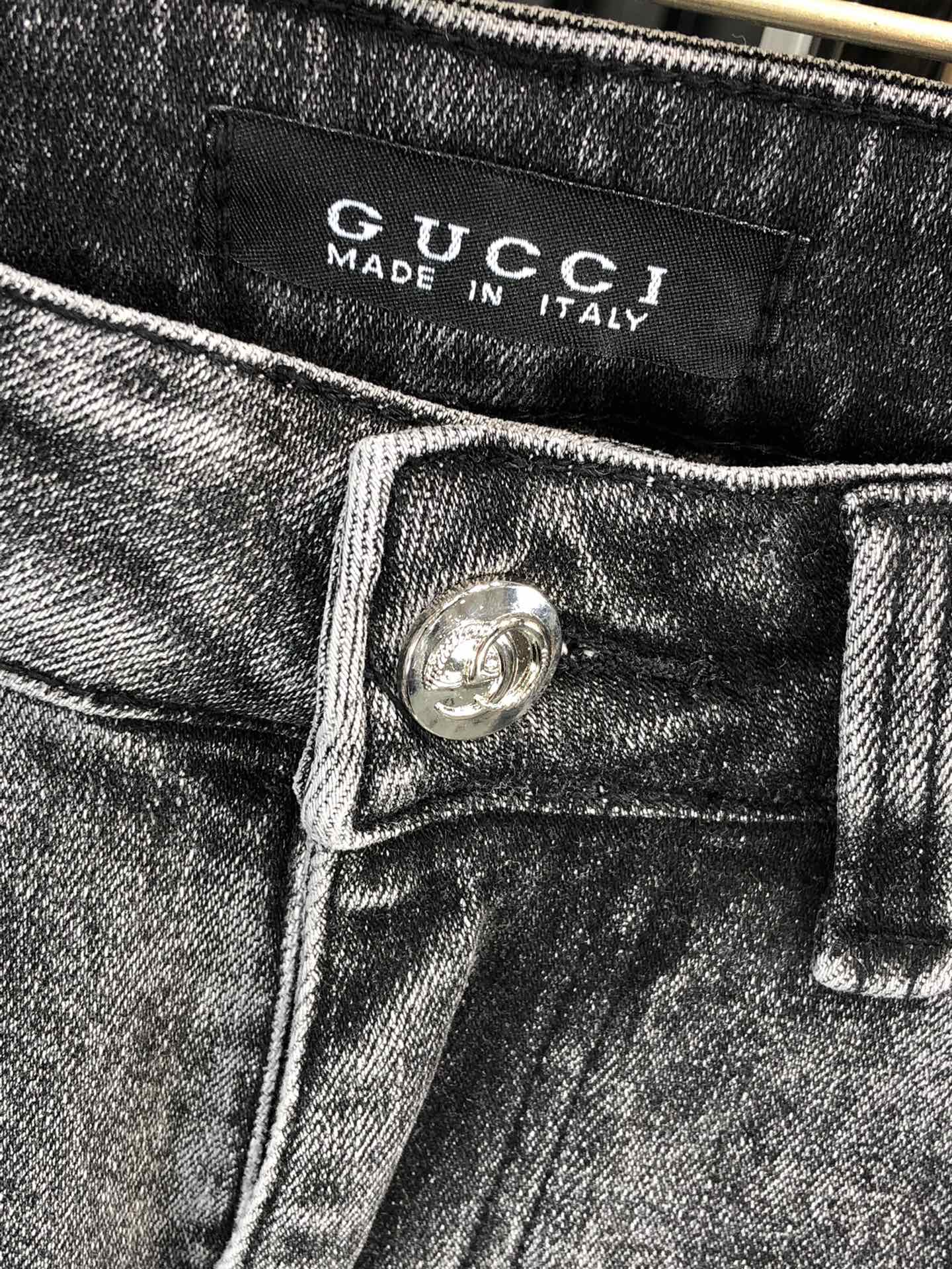 Gucci高端定制24ss秋冬最新款原牛仔裤柜台同步发售原版定制复刻y客供五金辅料原单品质进口牛仔面料重