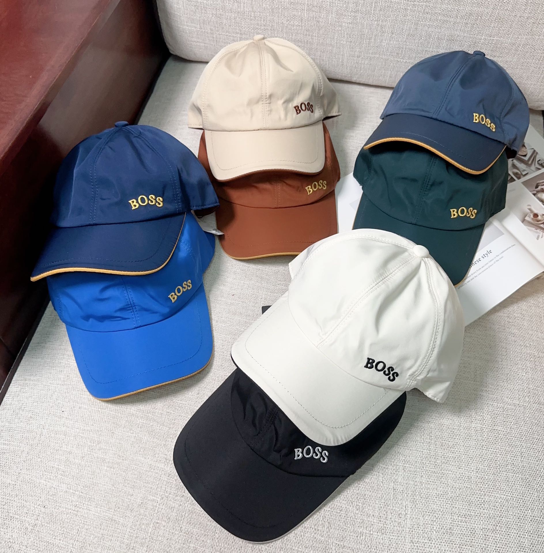 💰78 BOSS, NEW, HIGH-QUALITY BASEBALL CAPS, BIG SYNCHRONOUS, PERFECT MATCH - 图片 9