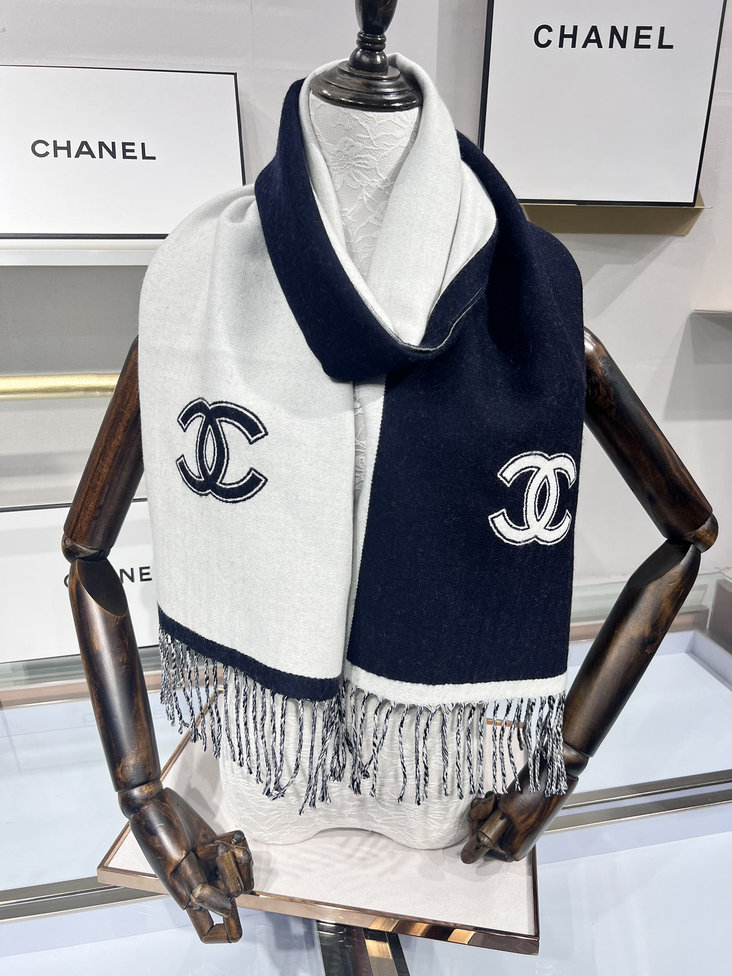 CHANEL香奈儿24B三色齐2024新款羊毛围巾原版工艺专柜购入打版1:1复刻商标吊牌齐全️