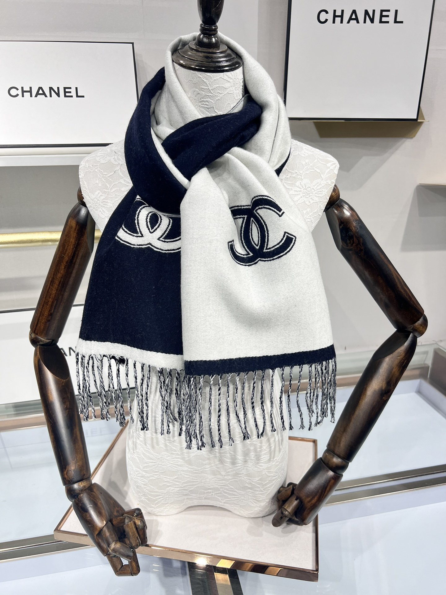 CHANEL香奈儿24B三色齐2024新款羊毛围巾原版工艺专柜购入打版1:1复刻商标吊牌齐全️