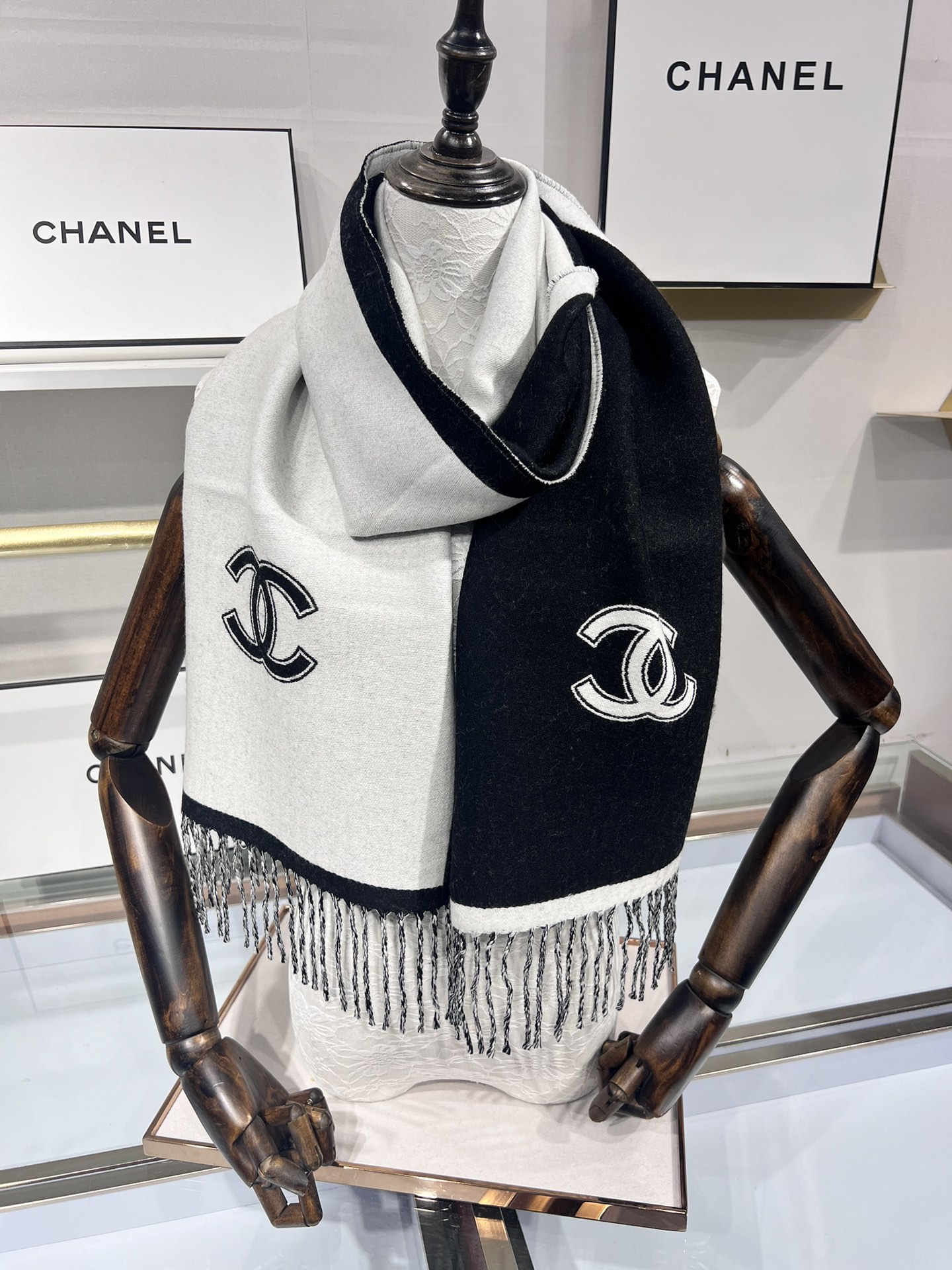 CHANEL香奈儿24B三色齐2024新款羊毛围巾原版工艺专柜购入打版1:1复刻商标吊牌齐全️