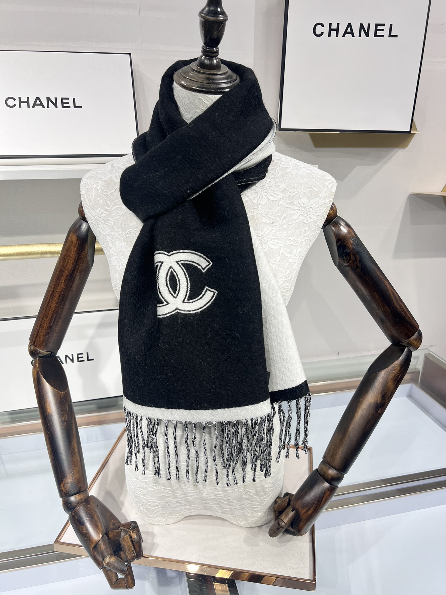 CHANEL香奈儿24B三色齐2024新款羊毛围巾原版工艺专柜购入打版1:1复刻商标吊牌齐全️