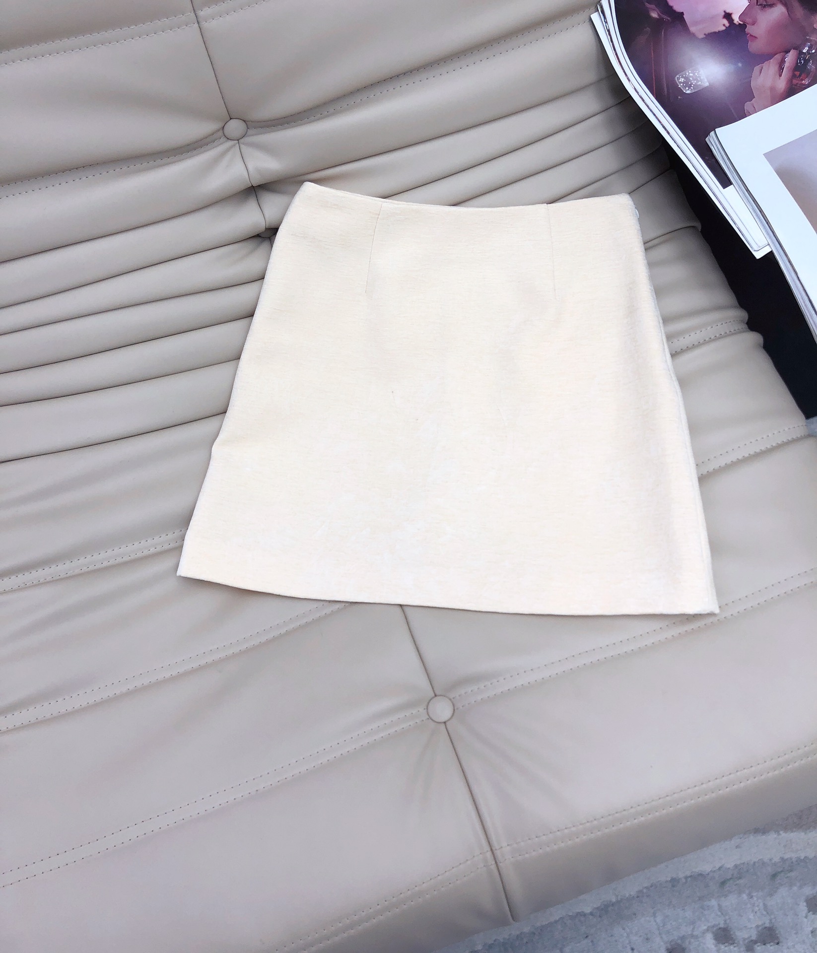 Wool Blend Skirt Suit with Velvet Collar, Retro Style, Slim Fit 7 i1727331242 9053 7