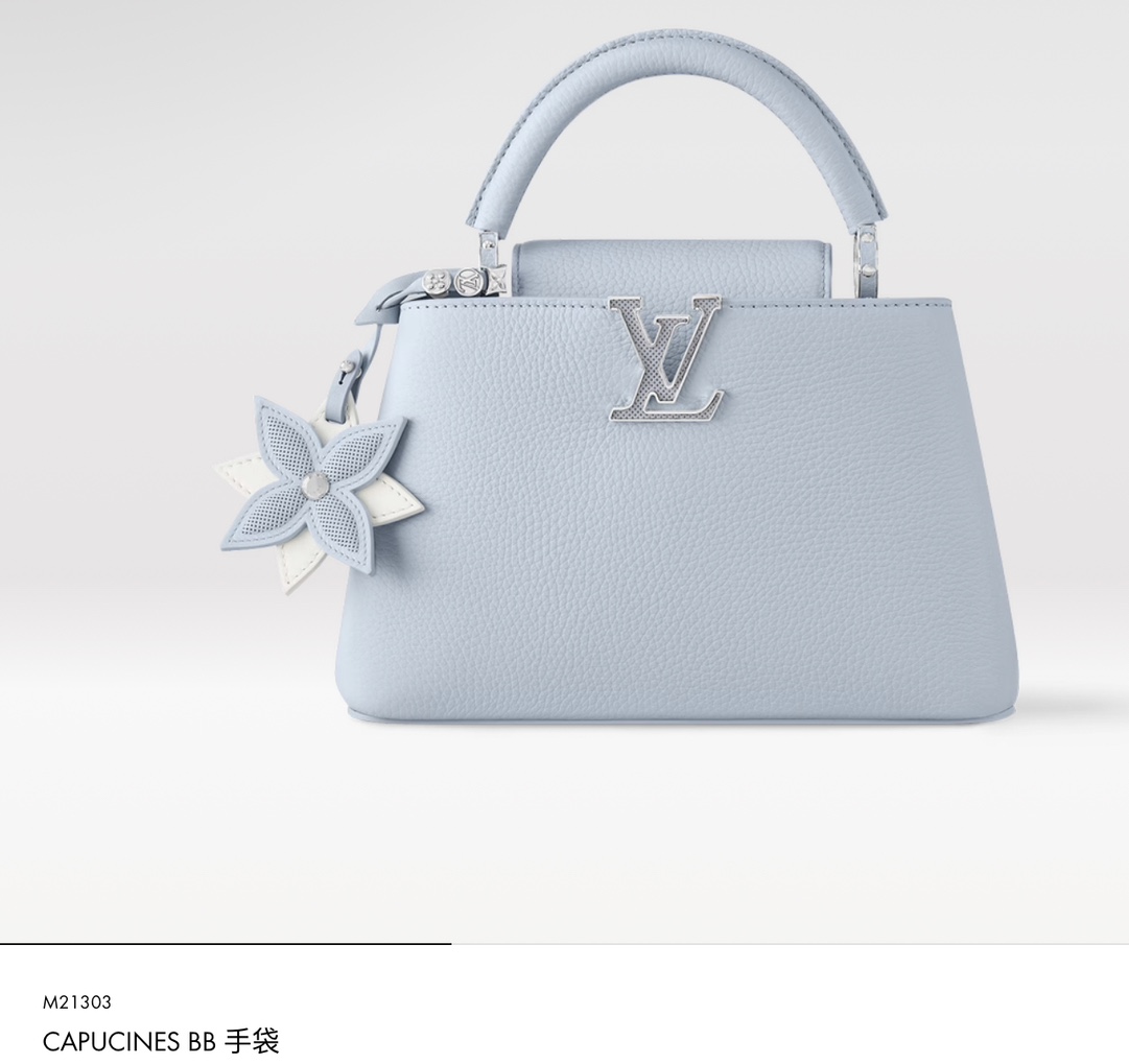 Louis Vuitton LV Capucines Sacs À Main Bleu M48865