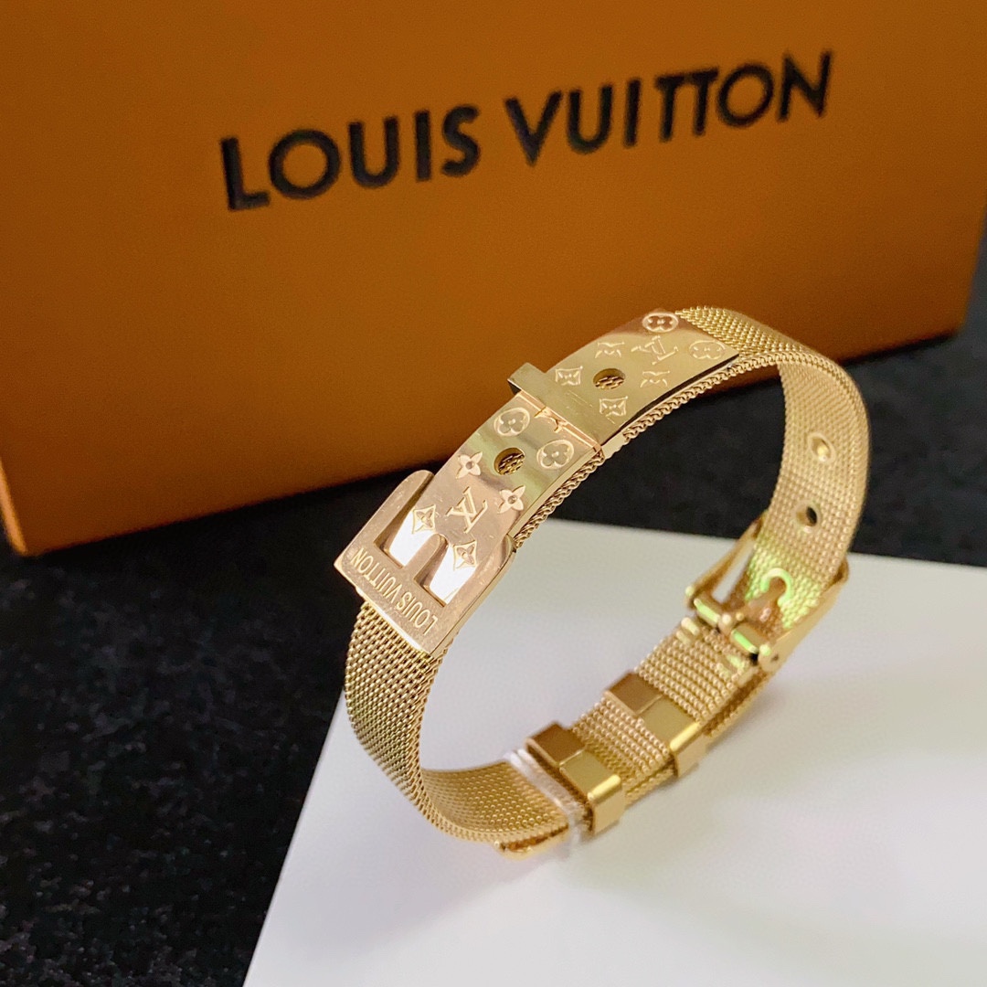 Louis Vuitton Sieraden Armbanden Wit Vintage