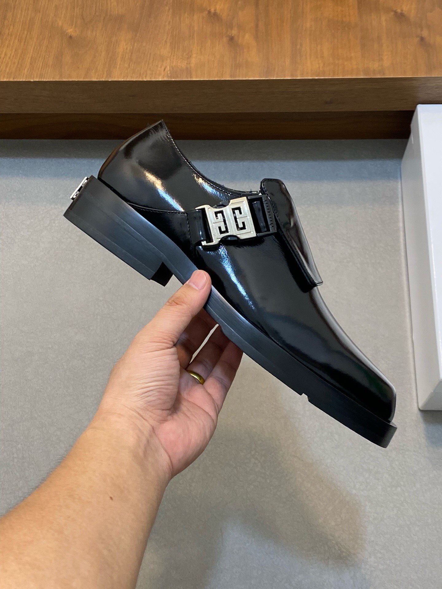 Givenchy Haute Couture Classic Luxury Leather Shoe Loafer Shoes Ref 4
