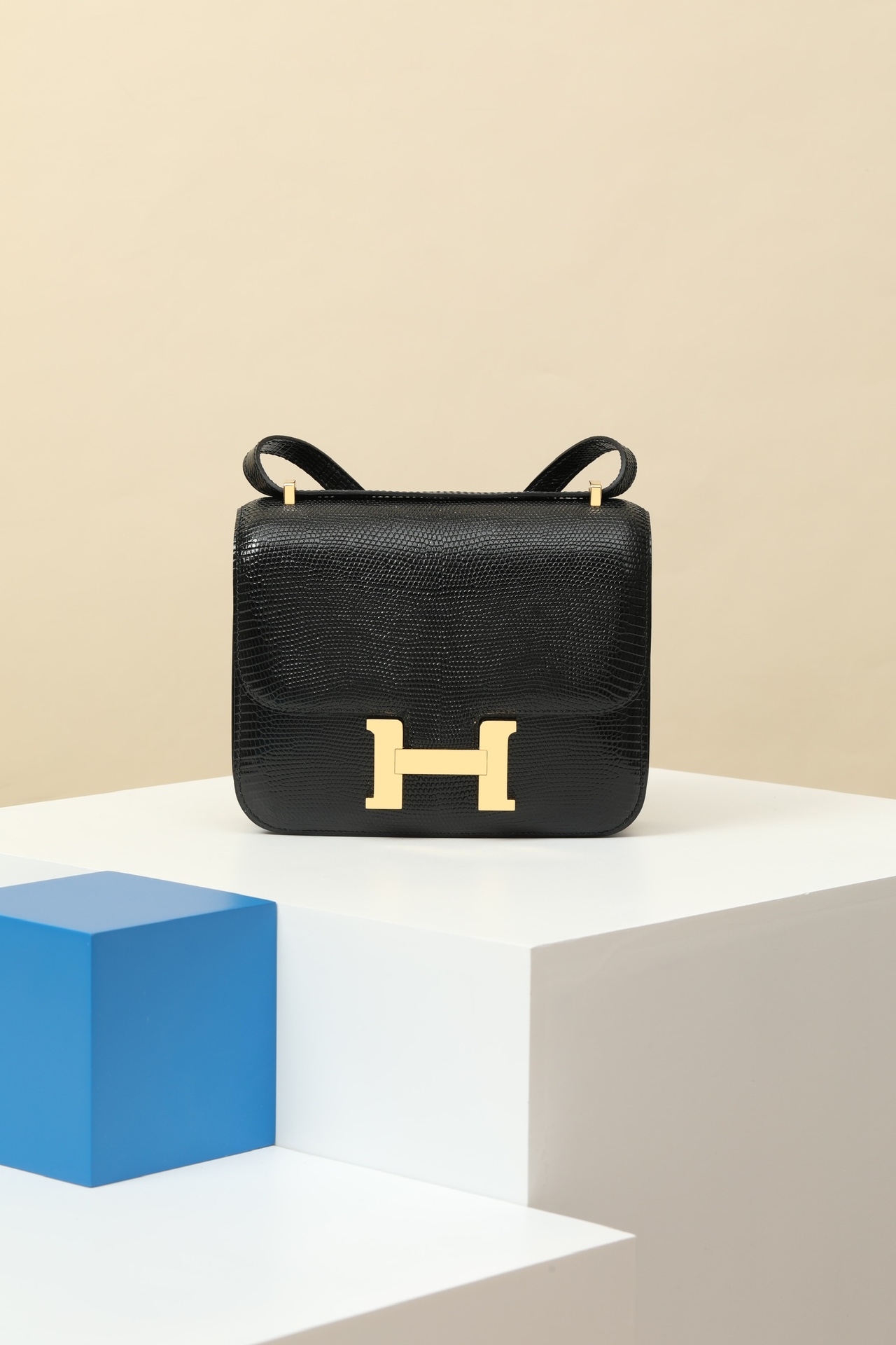 Hermes Constance Bolsos cruzados y bandoleras Negro Oro