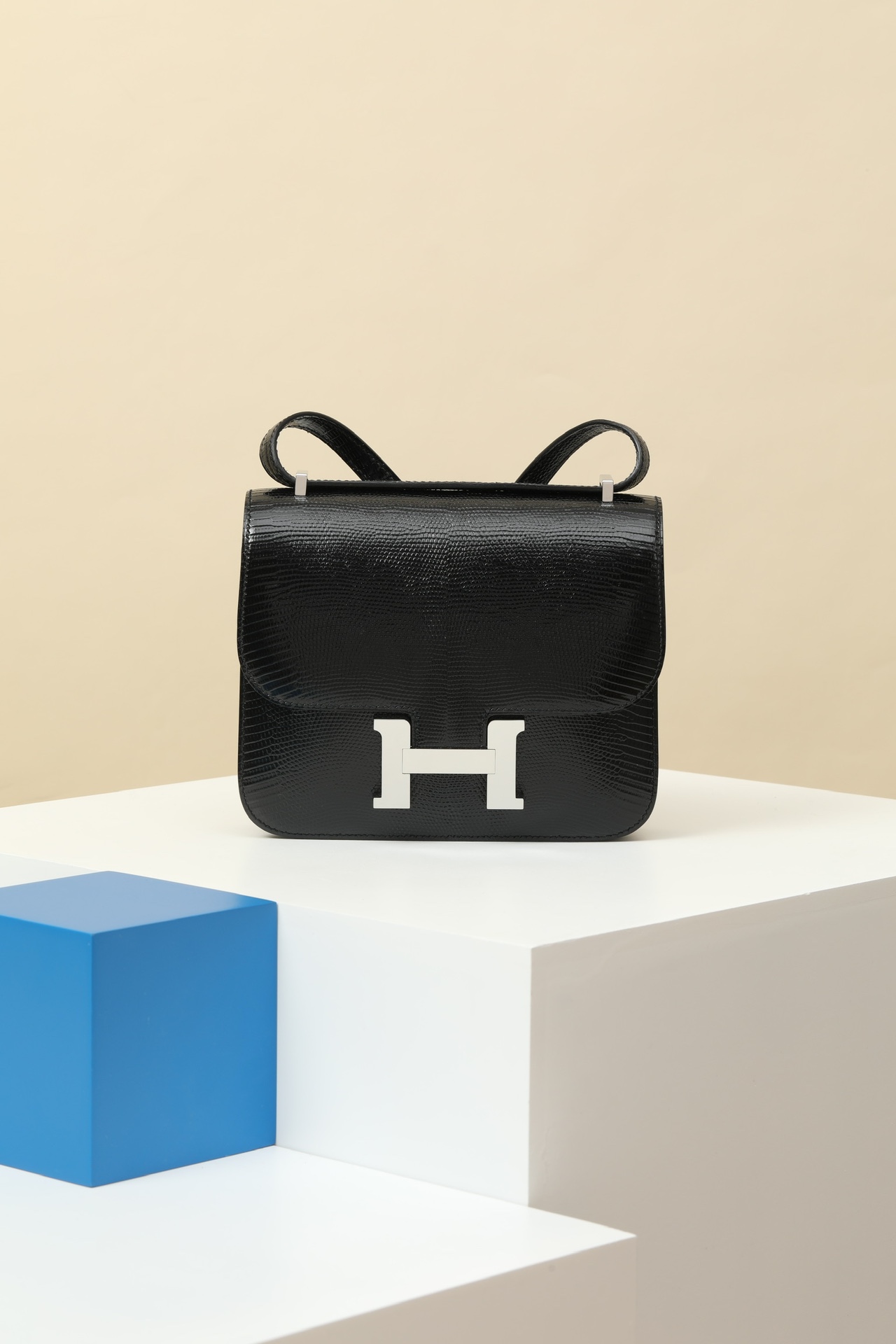 Hermes Constance Bolsos cruzados y bandoleras Réplica de diseñador alta calidad
 Negro