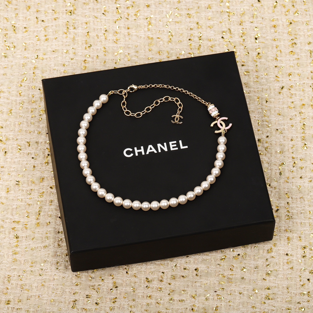 Chanel Comprar Joyas Collar Rosa