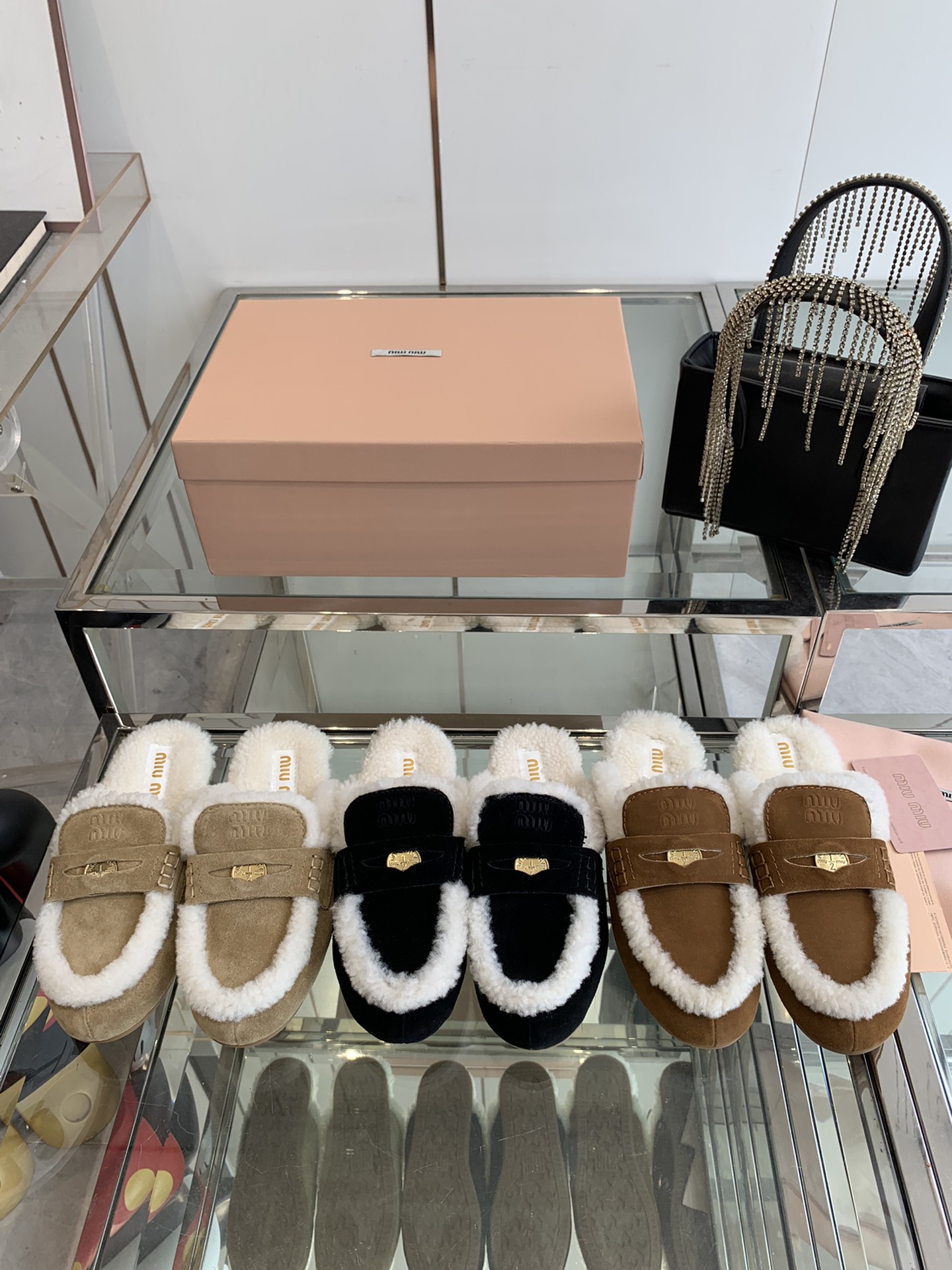 NO:578314,Combination picture, half-flop furry shoes19860909组合图,半拖毛毛鞋,Women's Shoes