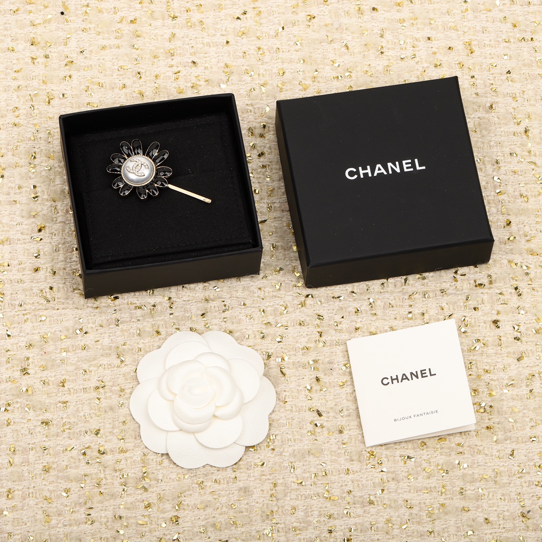 Chanel Falso
 Accesorios capilares Horquilla Incrustados con diamantes Vintage