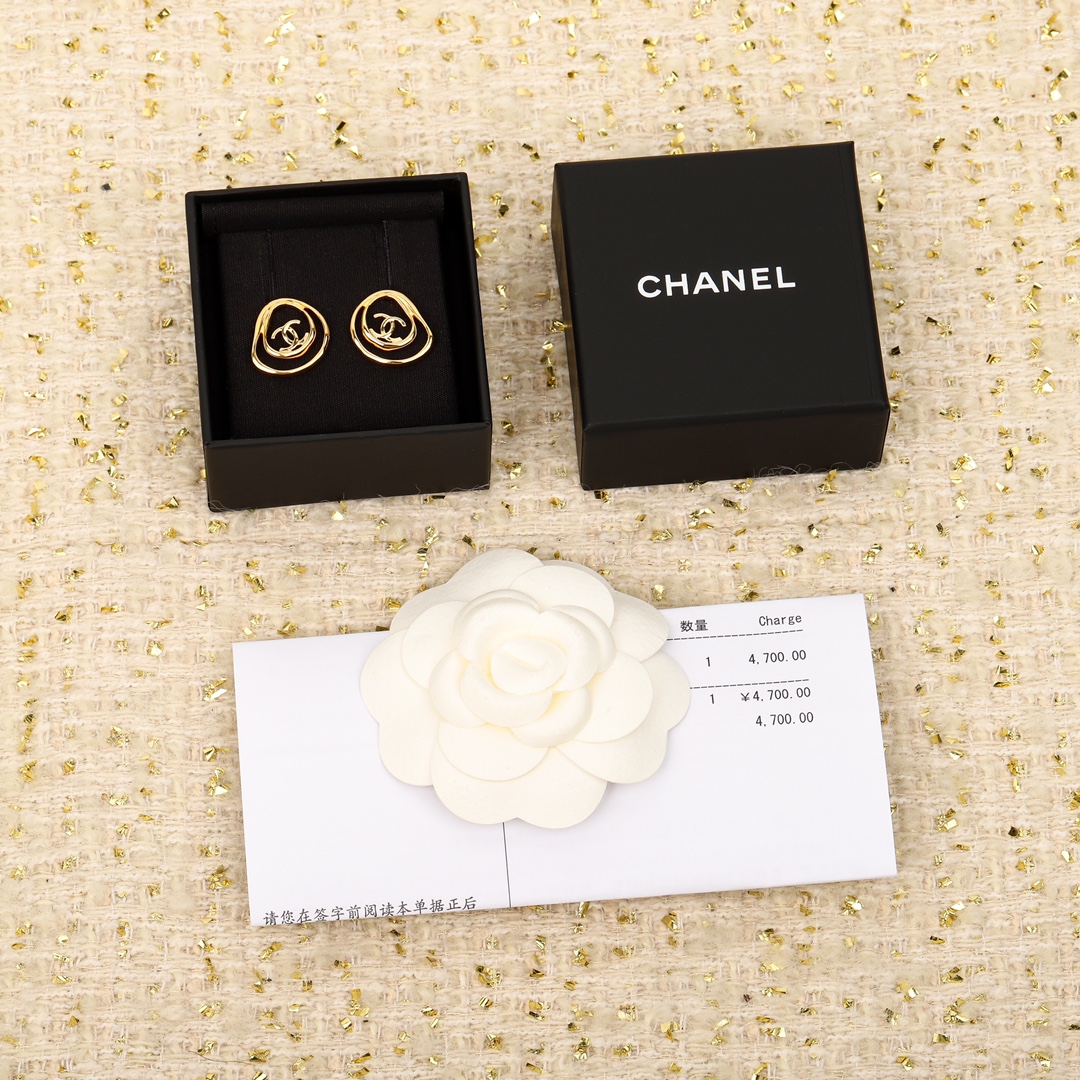 Chanel Joyas Pendiente Trabajo abierto