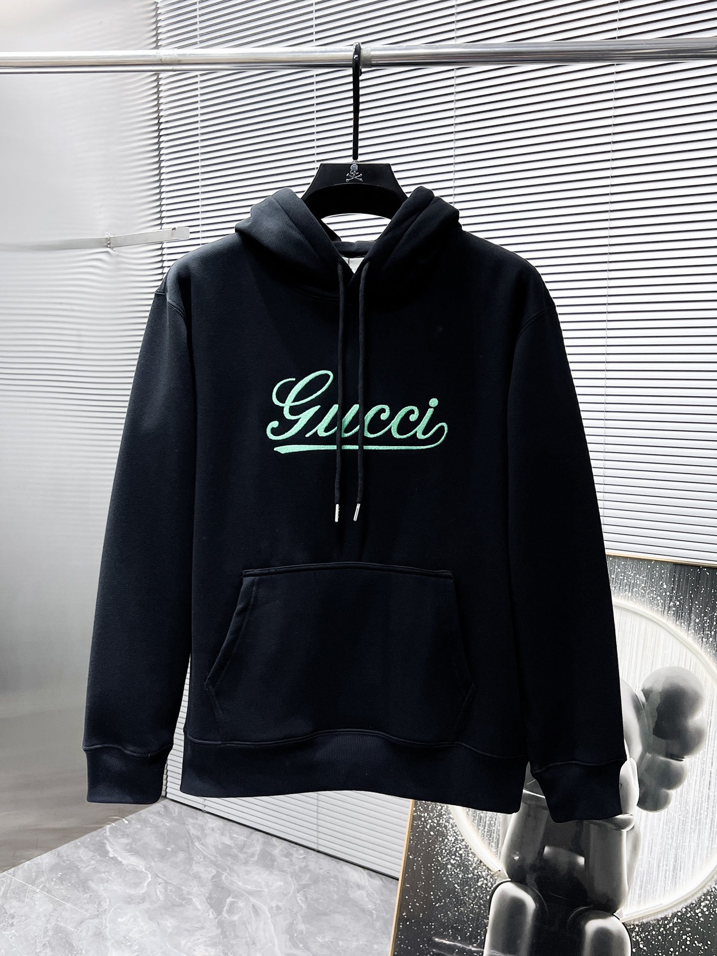 古奇 GUCCI 加绒加厚款 ss新款 长袖 连帽 帽衫 卫衣,高端版本!专柜定制面料 透气舒