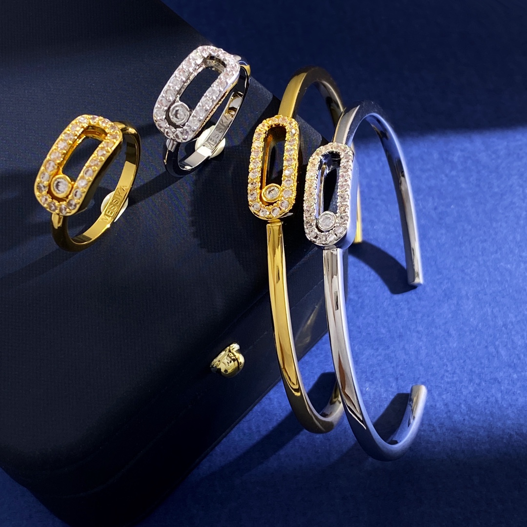 “Korean Fashion: Messika Bracelet and Ring Collection with Elliptical Drills”