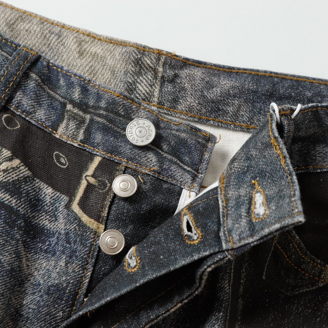 Trendy AC2024ss Jeans for Autumn and Winter in XS, S, M, L Sizes - 图片 7