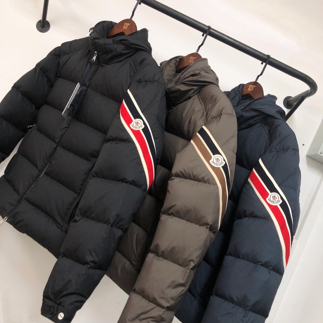 🆕蒙口 Moncler Solayan男士三色饰边短款羽绒夹克外套!最新官网同步有售!!白鸭绒填充~最细