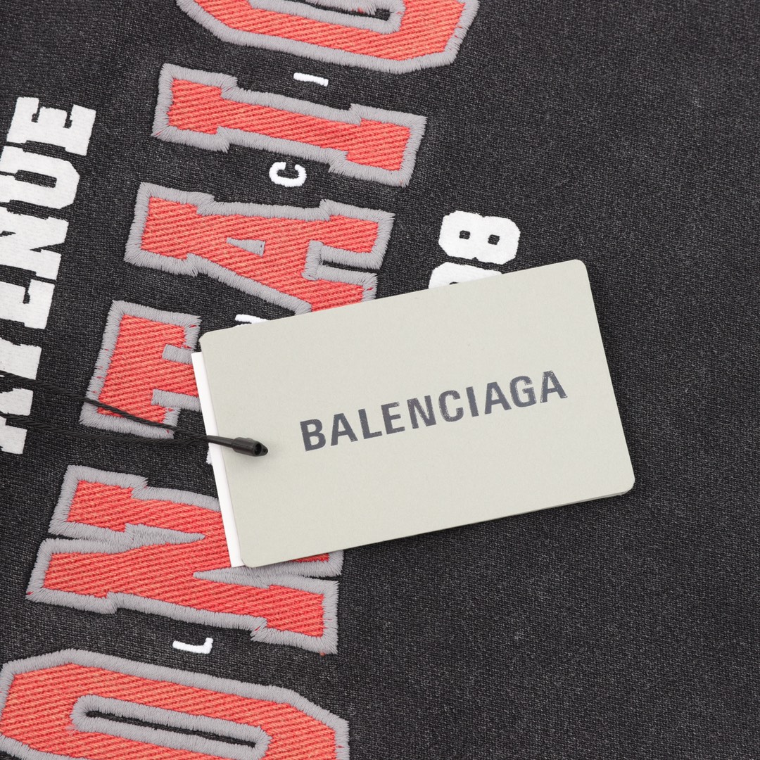 Balenciaga/巴黎世家 发泡印花水洗连帽卫衣