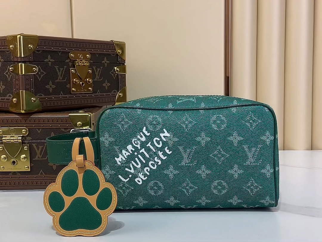 Pochette Borse per Cosmetici Verde M12688