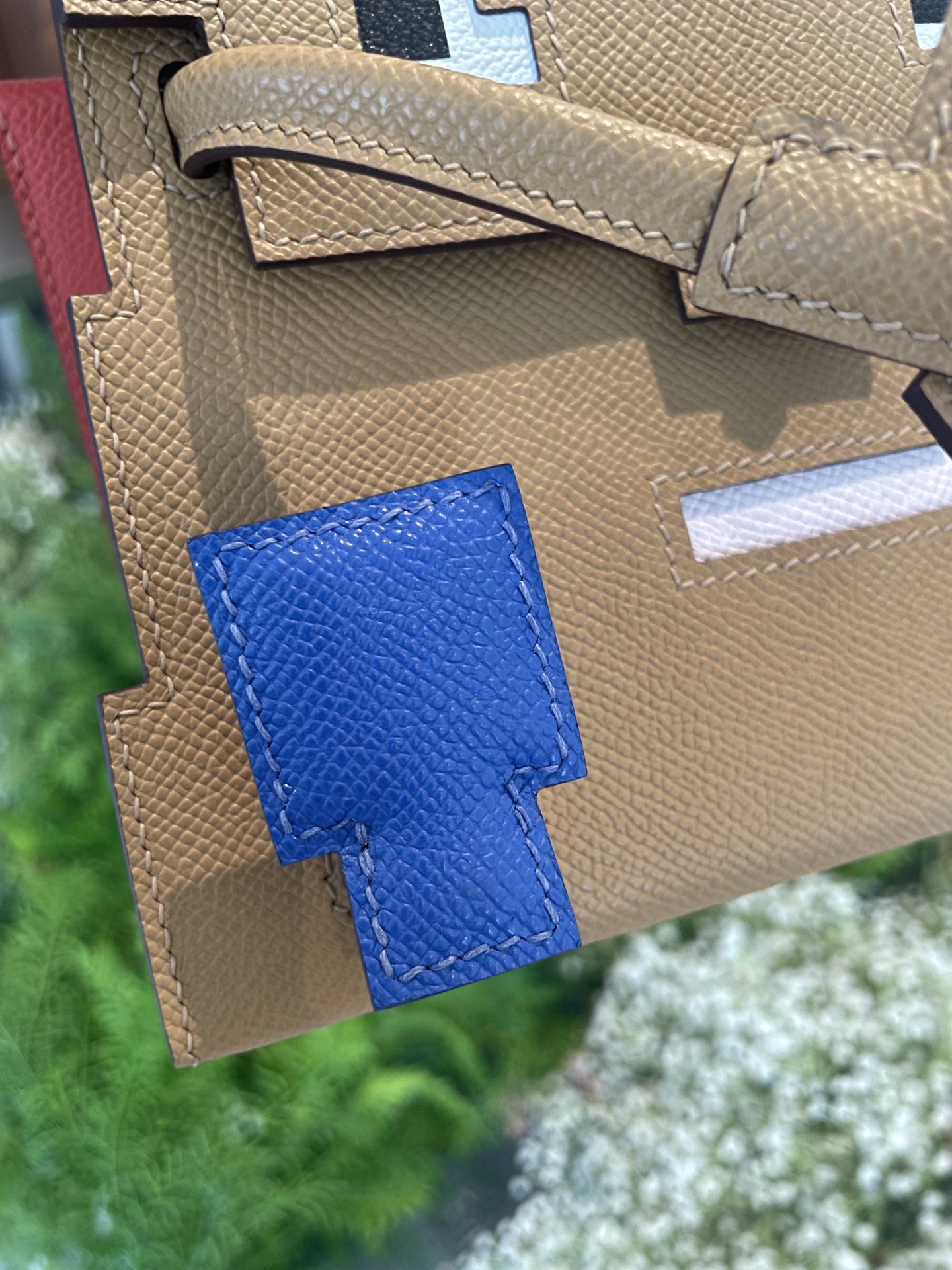 Hermès Mosaic doll bag, ready-made biscuit color, real shot after customer order and delivery