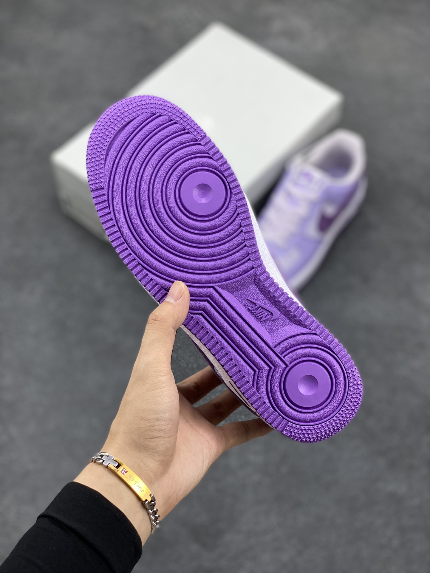 图片[5]-Nike Air Force 1 Low 07 NN 白紫 原楦头原纸板 打造纯正低帮空军版型 专注外贸渠道 全掌内置蜂窝气垫 原盒配件 原厂中底钢印、拉帮完美 货号：HQ3905-500 尺码：35.5 36 36.5 37.5 38 38.5 39 40 40.5 41 42 42.5 43 44 44.5 45-选品中心