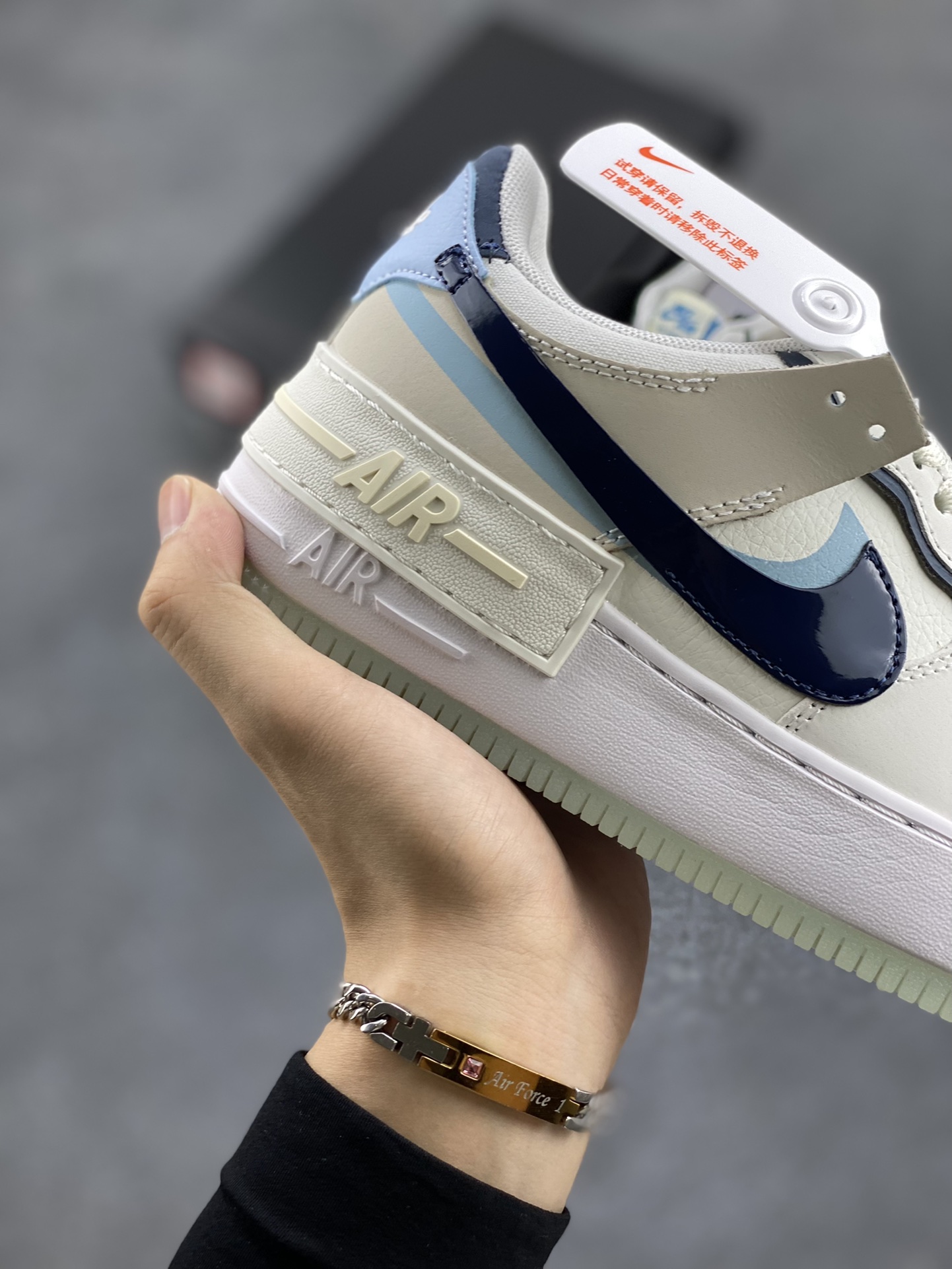 图片[6]-NK Air Force 1 Shadow 轻量增高低帮百搭板鞋\”拼接马卡龙\” 全新少女系解构主义设计双层轻量EVA发泡中底+防滑RB橡胶外圈底鞋底 原楦头原纸板 打造纯正空军版型 专注外贸渠道 全掌内置蜂窝气垫 原盒配件 原厂中底钢印、拉帮完美 货号： DZ1847-107 尺码：35.5 36 36.5 37.5 38 38.5 39 40-选品中心