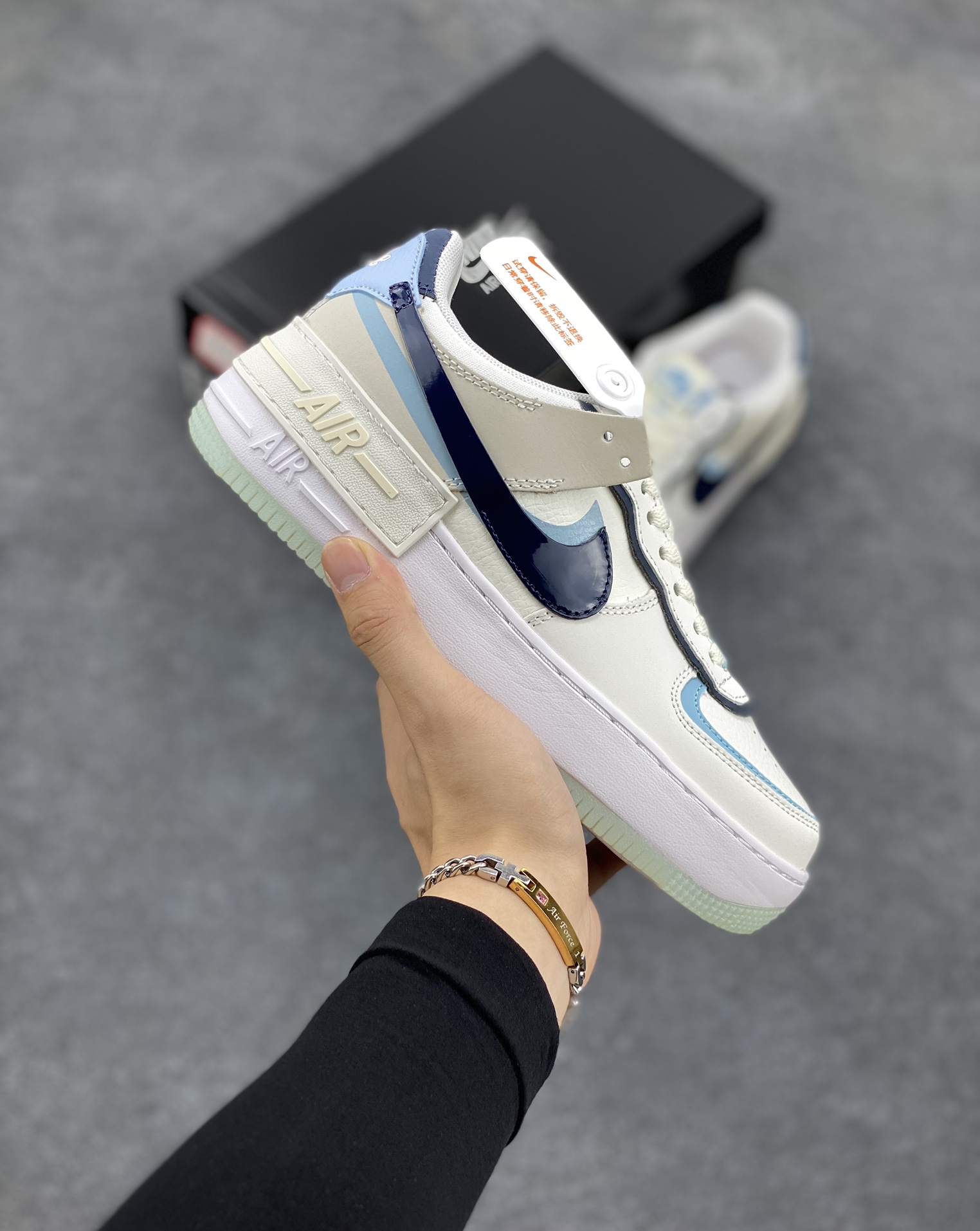 NK Air Force 1 Shadow 轻量增高低帮百搭板鞋\