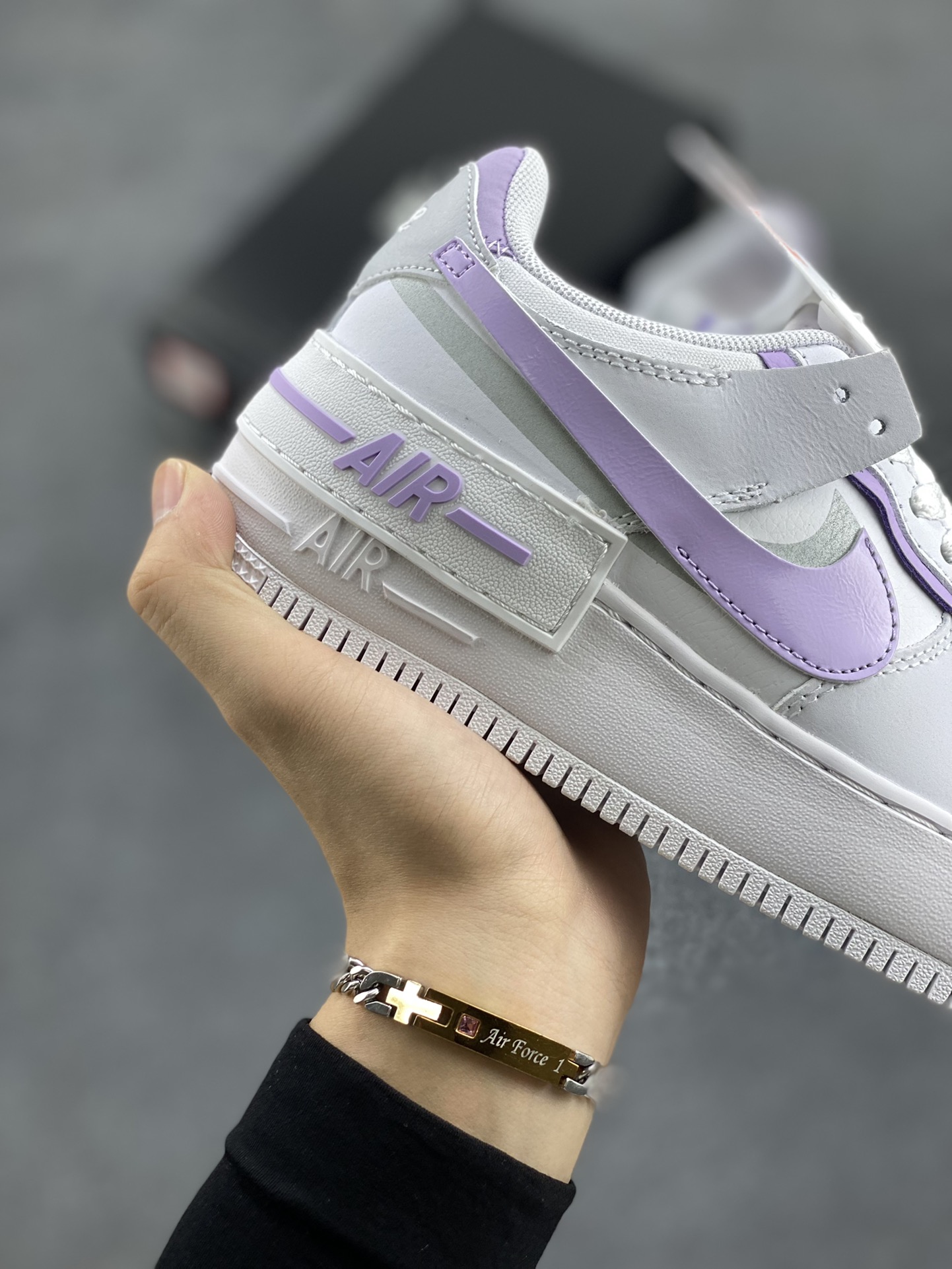 图片[6]-NK Air Force 1 Shadow 轻量增高低帮百搭板鞋\”拼接马卡龙\” 全新少女系解构主义设计双层轻量EVA发泡中底+防滑RB橡胶外圈底鞋底 原楦头原纸板 打造纯正空军版型 专注外贸渠道 全掌内置蜂窝气垫 原盒配件 原厂中底钢印、拉帮完美 货号： FN6335-102 尺码：35.5 36 36.5 37.5 38 38.5 39 40-选品中心