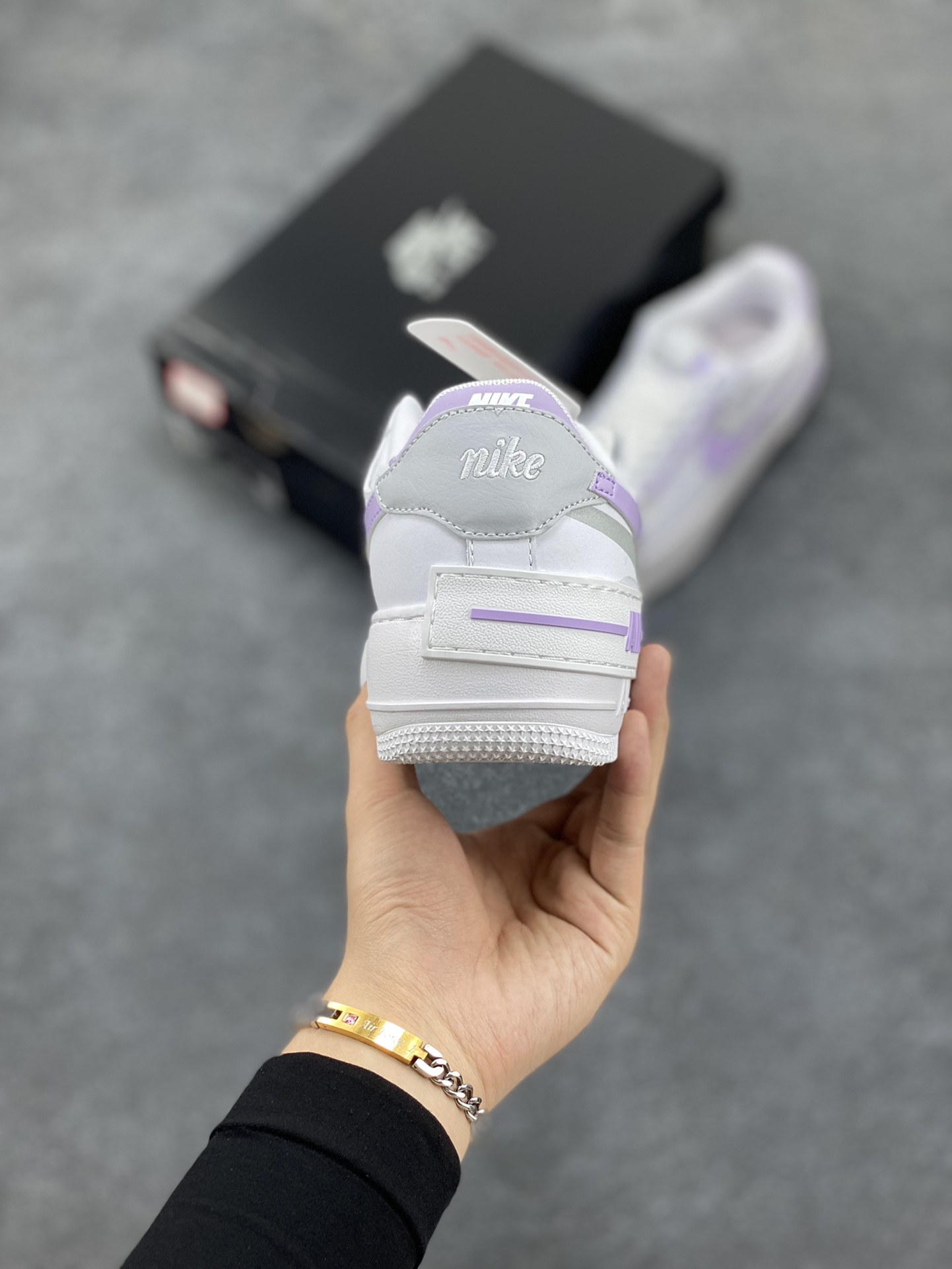 图片[4]-NK Air Force 1 Shadow 轻量增高低帮百搭板鞋\”拼接马卡龙\” 全新少女系解构主义设计双层轻量EVA发泡中底+防滑RB橡胶外圈底鞋底 原楦头原纸板 打造纯正空军版型 专注外贸渠道 全掌内置蜂窝气垫 原盒配件 原厂中底钢印、拉帮完美 货号： FN6335-102 尺码：35.5 36 36.5 37.5 38 38.5 39 40-选品中心