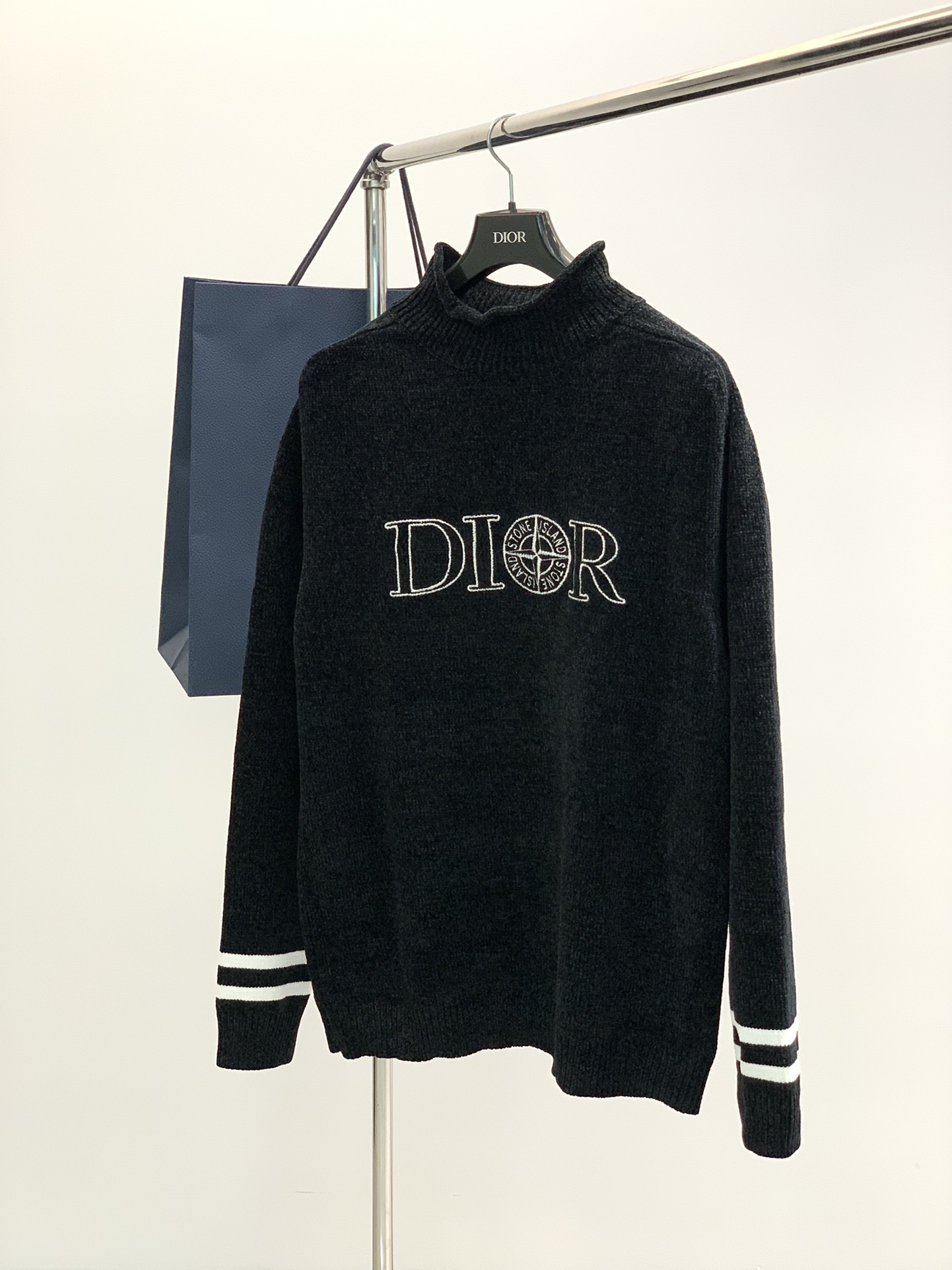 Dior Clothing Knit Sweater Sweatshirts Replica Shop
 Embroidery Knitting Fall/Winter Collection Fashion Long Sleeve