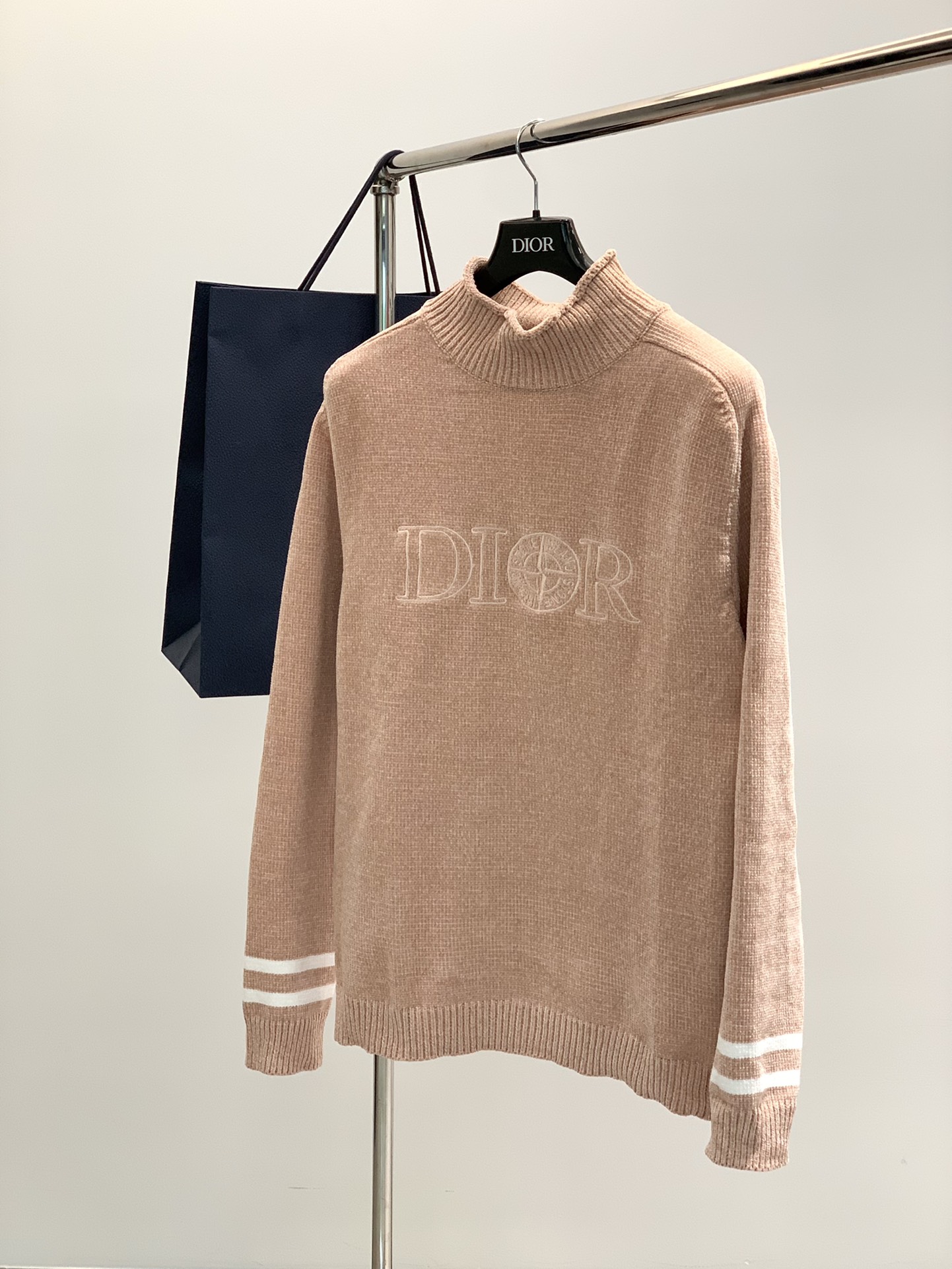 Best Replica
 Dior Perfect 
 Clothing Knit Sweater Sweatshirts Embroidery Knitting Fall/Winter Collection Fashion Long Sleeve