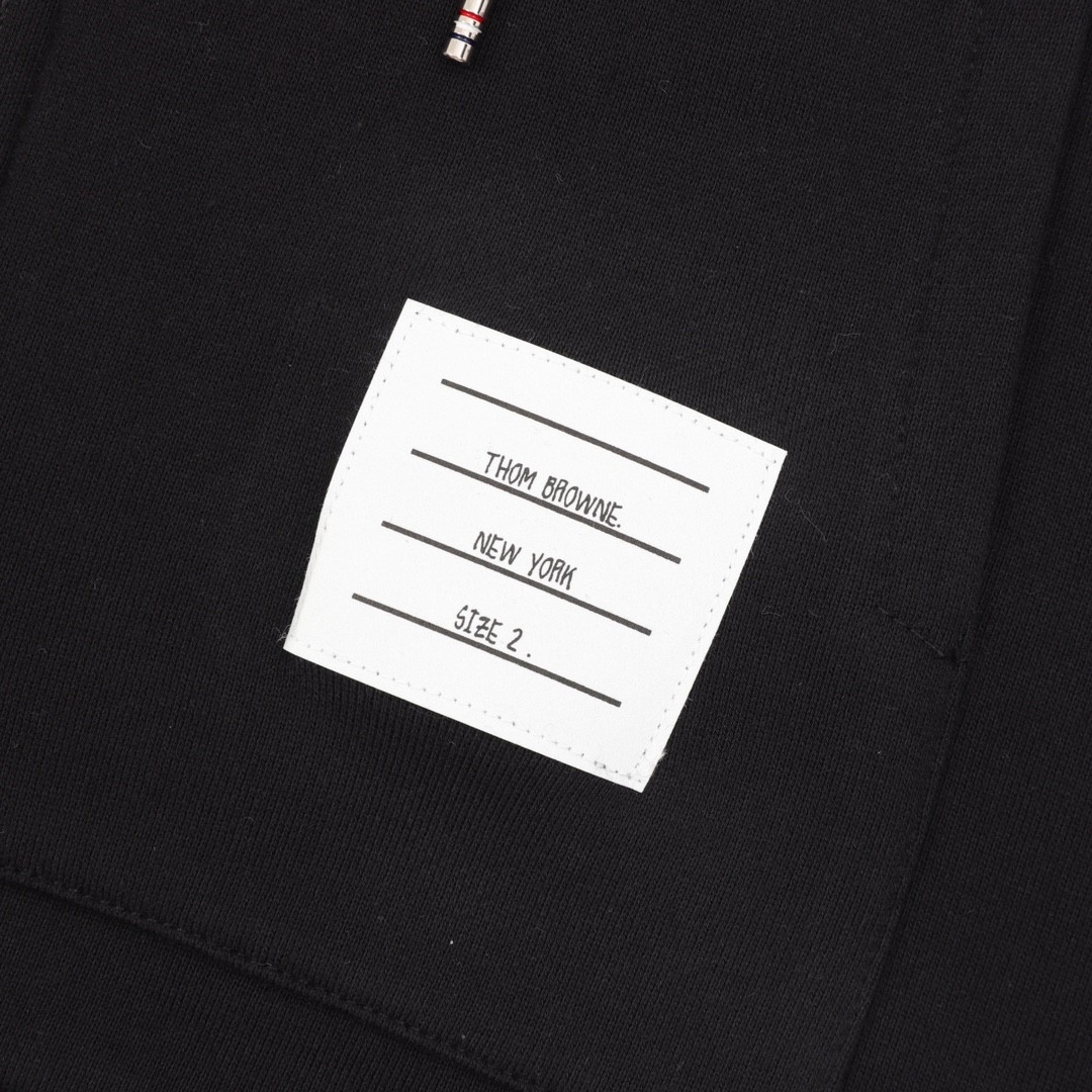 Thom Browne/汤姆布朗 背后织带拉链外套