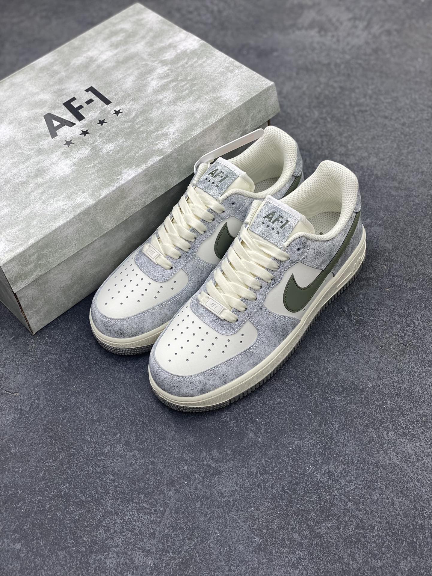 图片[8]-Nike Air Force 1 Low ’07 岩石绿 配色 空军一号低帮休闲板鞋 原厂定制皮料 定制鞋盒 原楦原纸板 纯正版型 正品NFC感应芯片 高清洁度 内置全掌气垫 货号：BL5866-906 尺码：36 36.5 37.5 38 38.5 39 40 40.5 41 42 42.5 43 44 44.5 45-选品中心