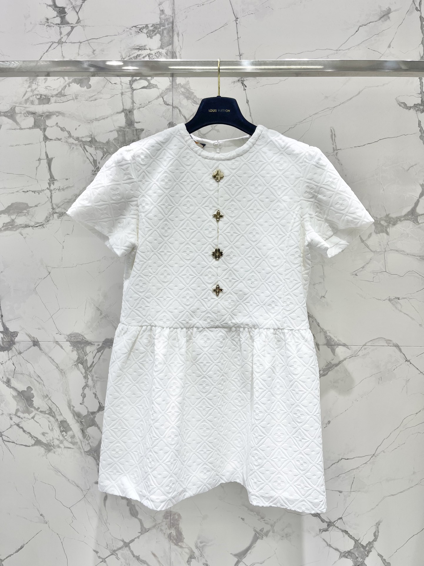 Identique à l’original
 Louis Vuitton Vêtements Robes Meilleure réplique en gros
 Blanc Femmes Série automne