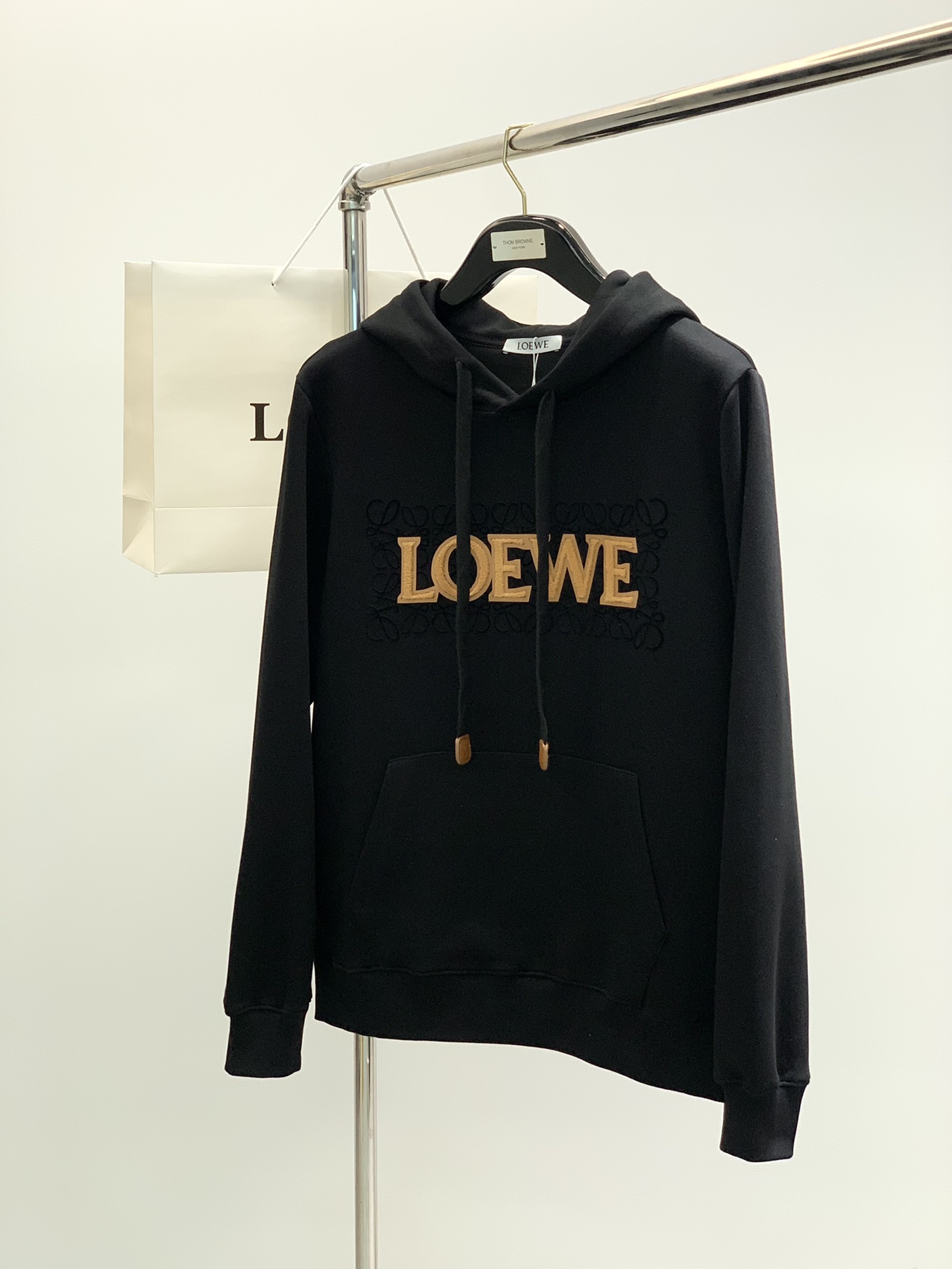 Loewe Kleding Pullover Afdrukken Herfstcollectie Fashion Bovenzijde met capuchon