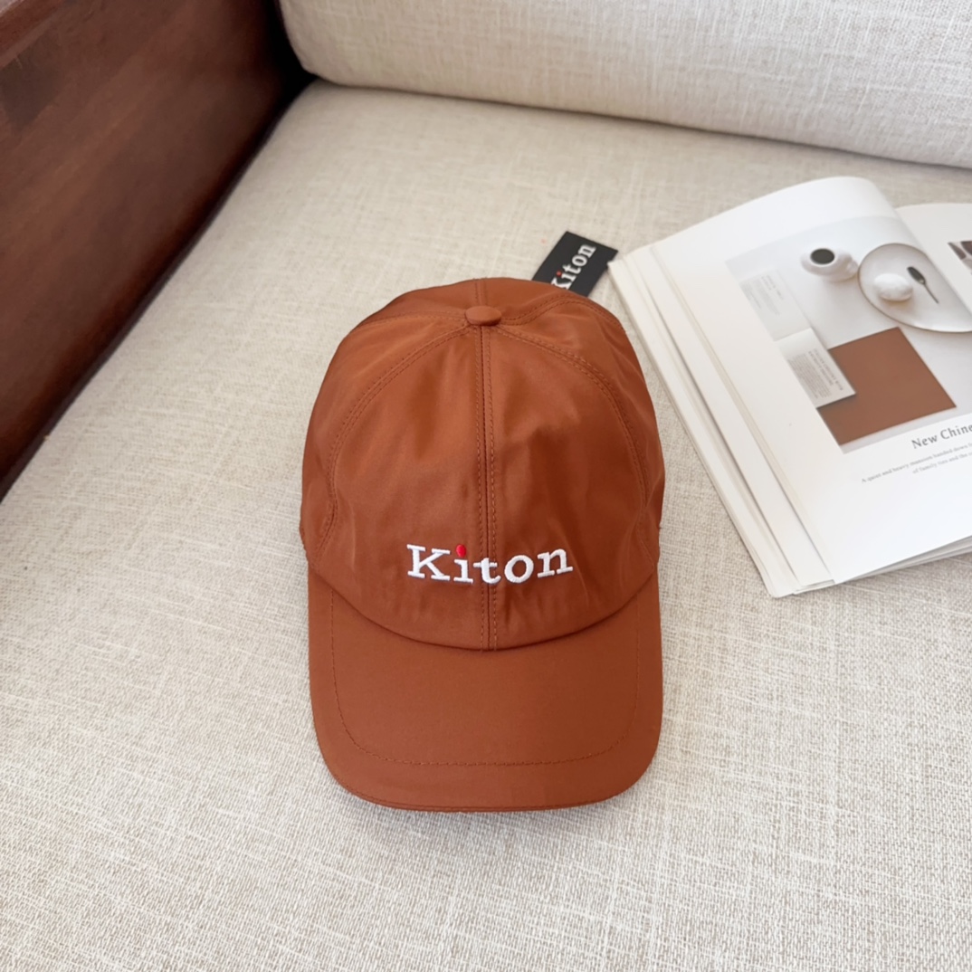 💰78 Kiton’s new, high-quality baseball cap, big synchronous, perfect match
