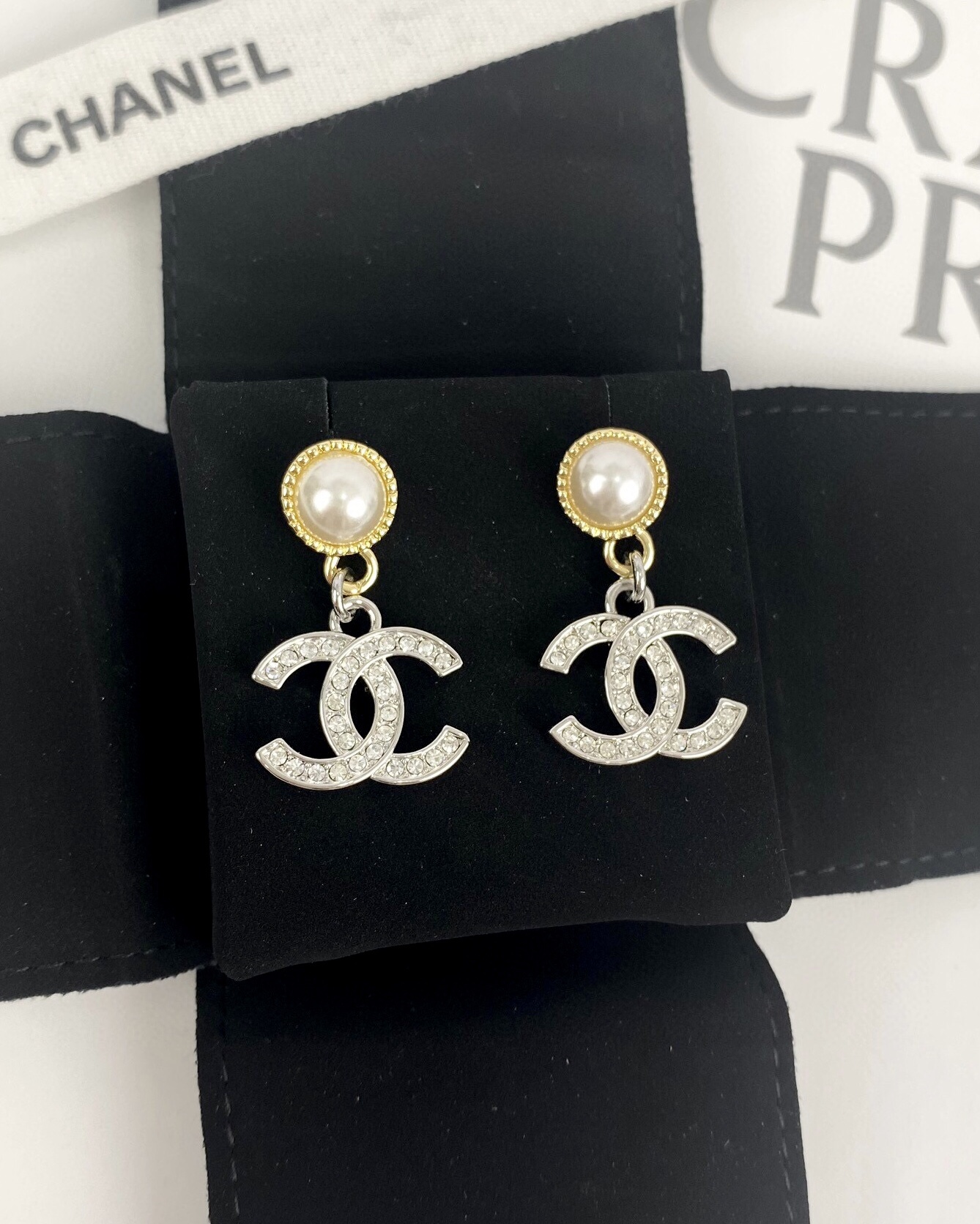 NO:723101,Ch@nel silver full diamond double c pendant earrings, Chanel earrings, chanel, earrings19860909Ch@nel银色满钻双c吊坠耳环,香奈儿耳钉,chanel,earrings,Jewelry