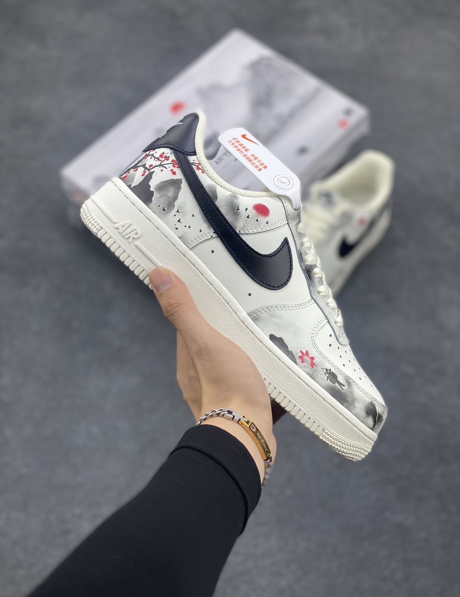 Nike Air Force 1 Low’07 国潮 水墨画配色 空军一号低帮休闲板鞋 定制皮料 原厂3D打印 3M反光 定制鞋盒 原楦原纸板 纯正空军版型 内置全掌气垫 货号：BL1522-088 尺码：36 36.5 37.5 38 38.5 39 40 40.5 41 42 42.5 43 44 44.5 45-选品中心