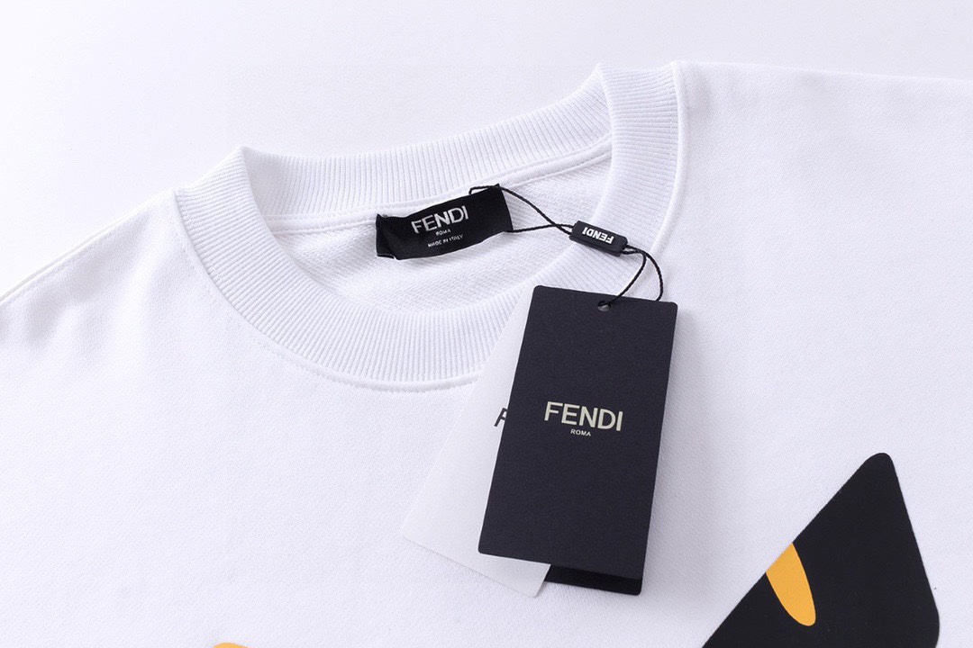 芬迪/Fendi 秋冬新款 小怪兽眼睛圆领卫衣