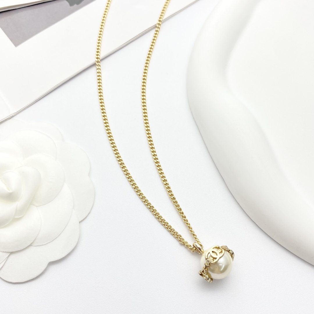 Chanel Mini Letter Pearl Necklace - Iconic CC Design, Elegant & High-Quality 6 i1728718844 7292 4