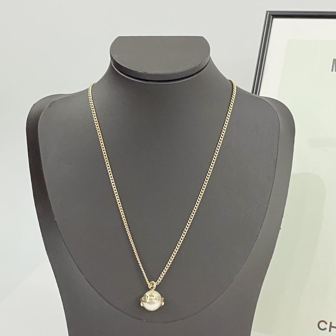 Chanel Mini Letter Pearl Necklace - Iconic CC Design, Elegant & High-Quality 2 i1728718844 9725 0
