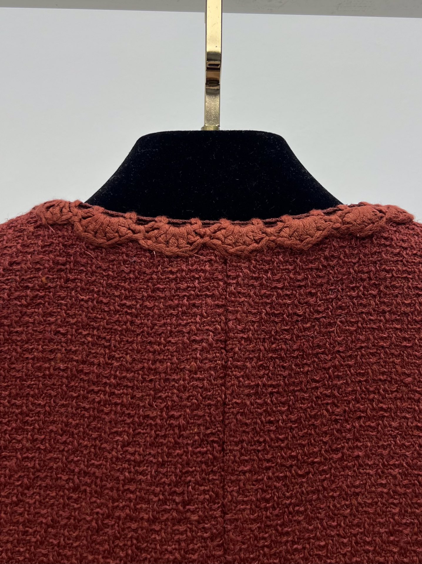 Chanel Red Tweed Sleeveless Waistcoat & Skirt Suit