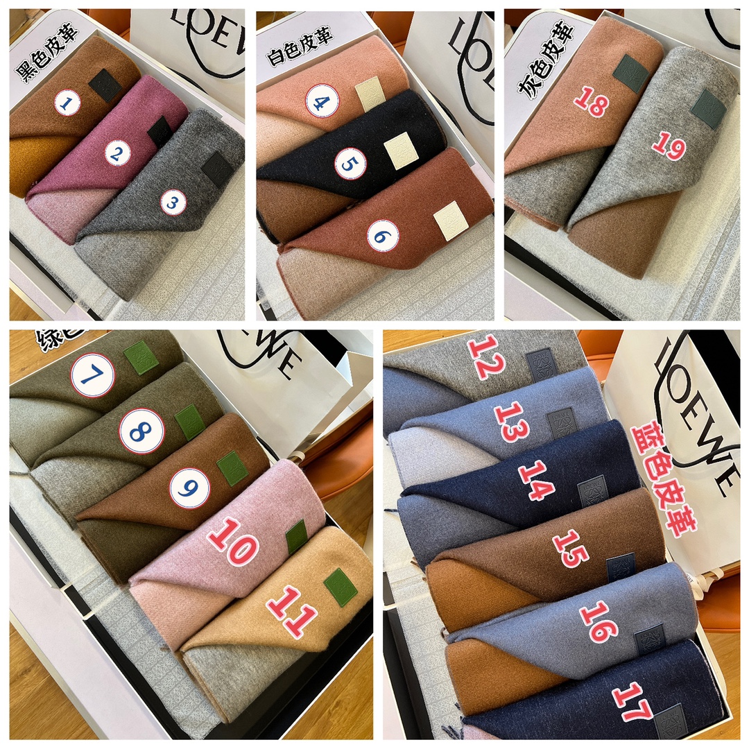 [Loewe Scarves]Full color combination chart It