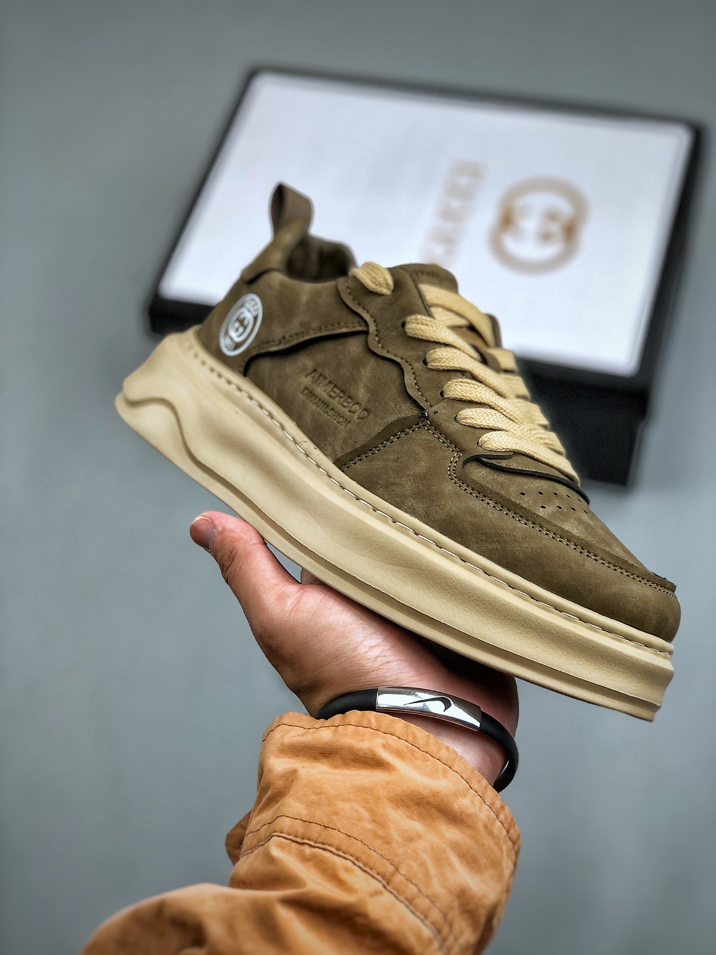 Gucci 轻奢单品 广东品质原厂 高奢古驰Gucci Screener GG High-Top Sneaker休闲潮鞋系列