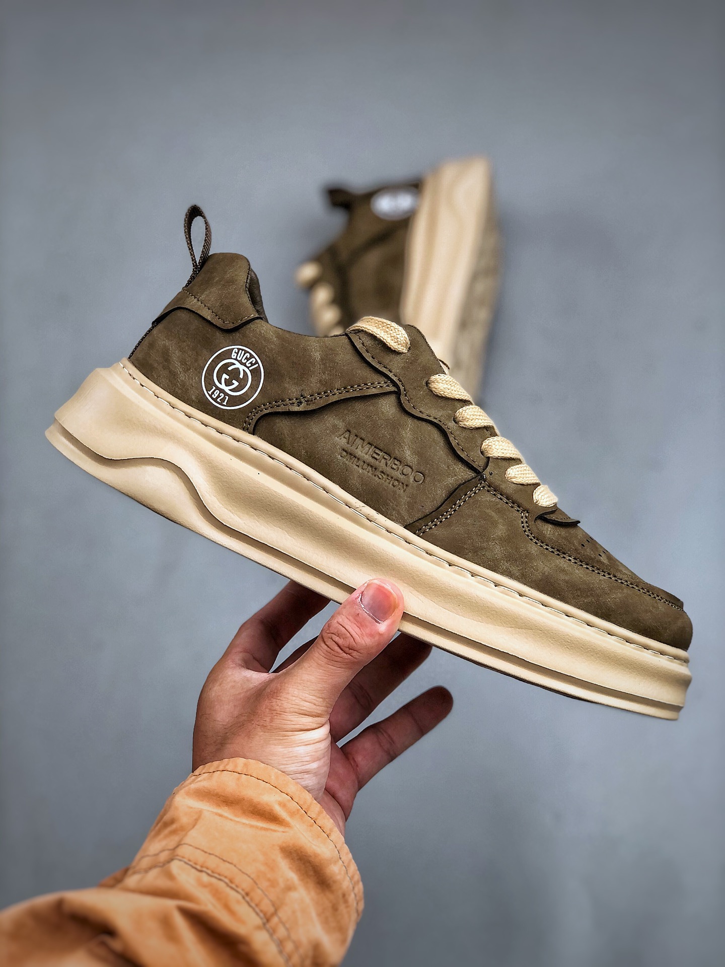 Gucci 轻奢单品 广东品质原厂 高奢古驰Gucci Screener GG High-Top Sneaker休闲潮鞋系列