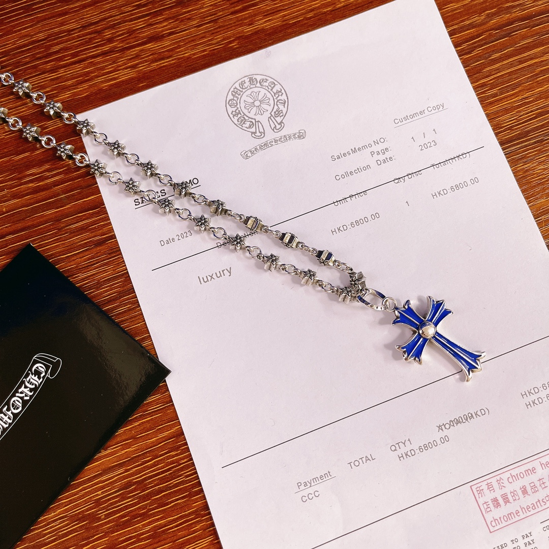 NO:112431,Croxin counter hits, direct sales price of the manufacturer, original one to one replica of the same style as men and women, Croxin necklace, jewelry boutique, chrome hearts, necklace19860909克罗心专柜爆款 厂家直销价 原版一比一复刻 男女同款 克罗心项链,饰品精品,chrome hearts,necklace,Jewelry